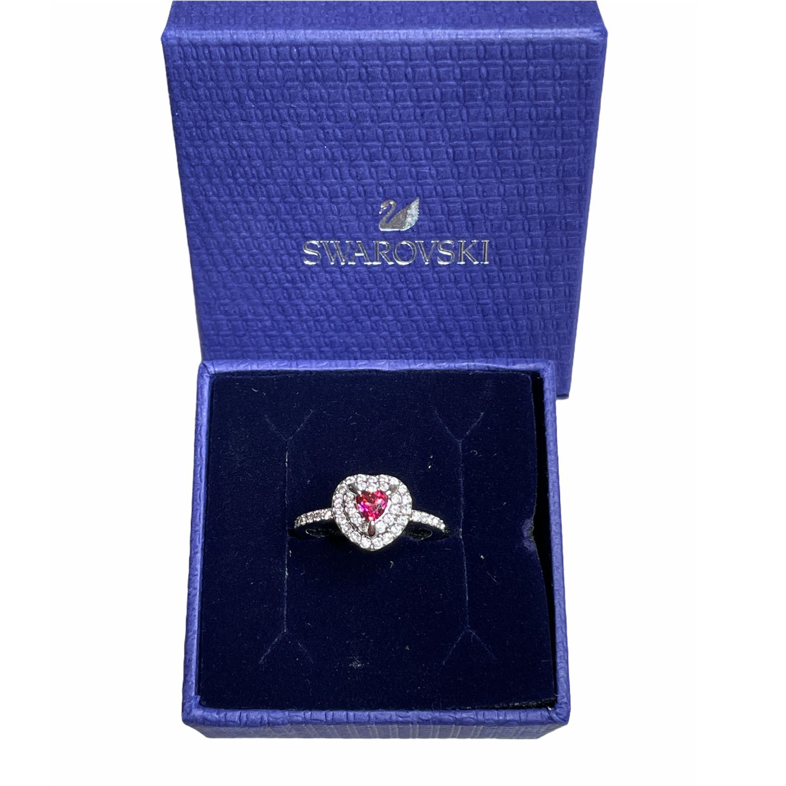Swarovski Swarovski One Ring Heart Red Size 8 US / 58 EU Size ONE SIZE - 4 Thumbnail