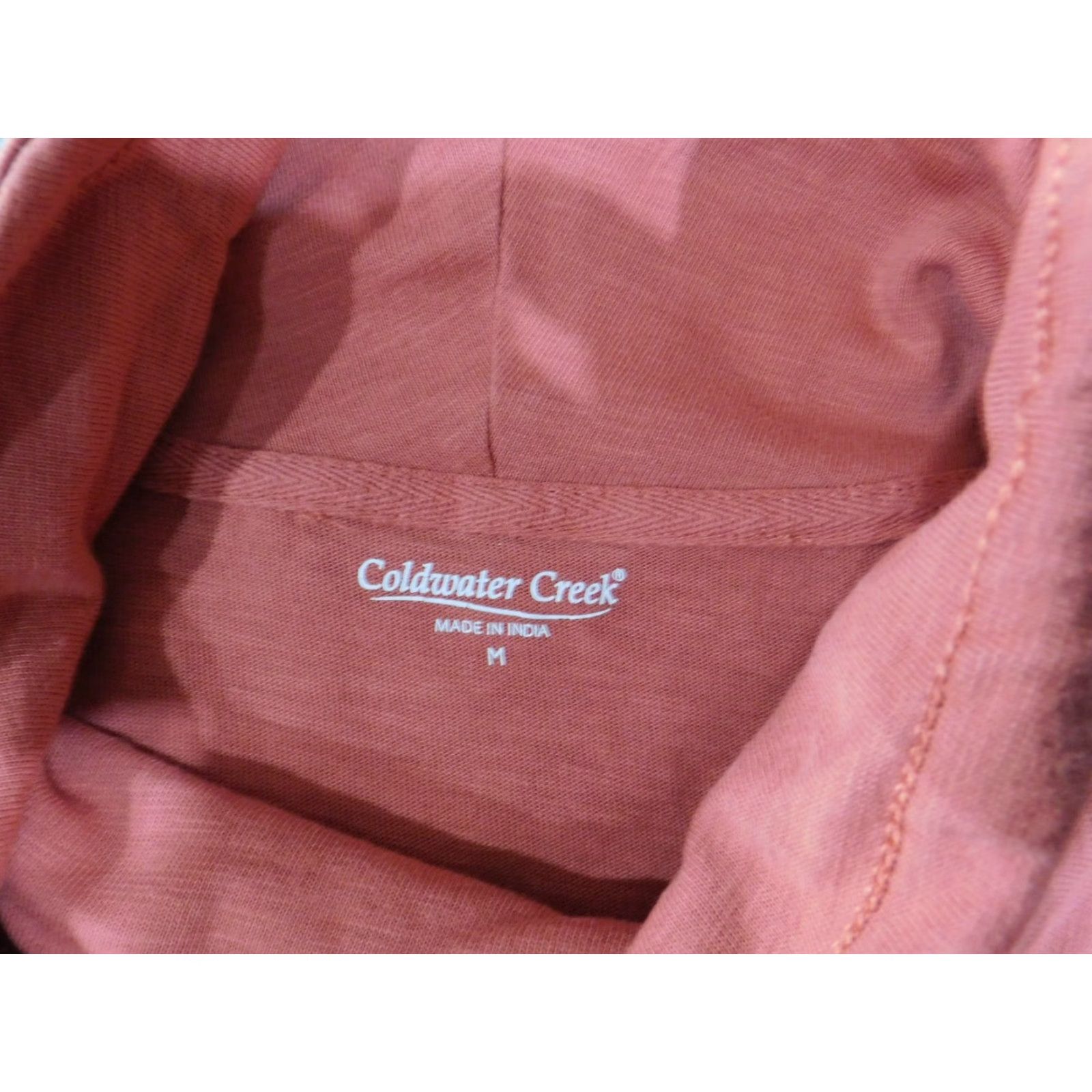 Coldwater Creek Coldwater Creek Sweater Pullover Womens M Pink Knit Cotton Turtleneck Long Sleeve Ruffle Breathable Casual Modern 90s? Size M / US 6-8 / IT 42-44 - 6 Thumbnail