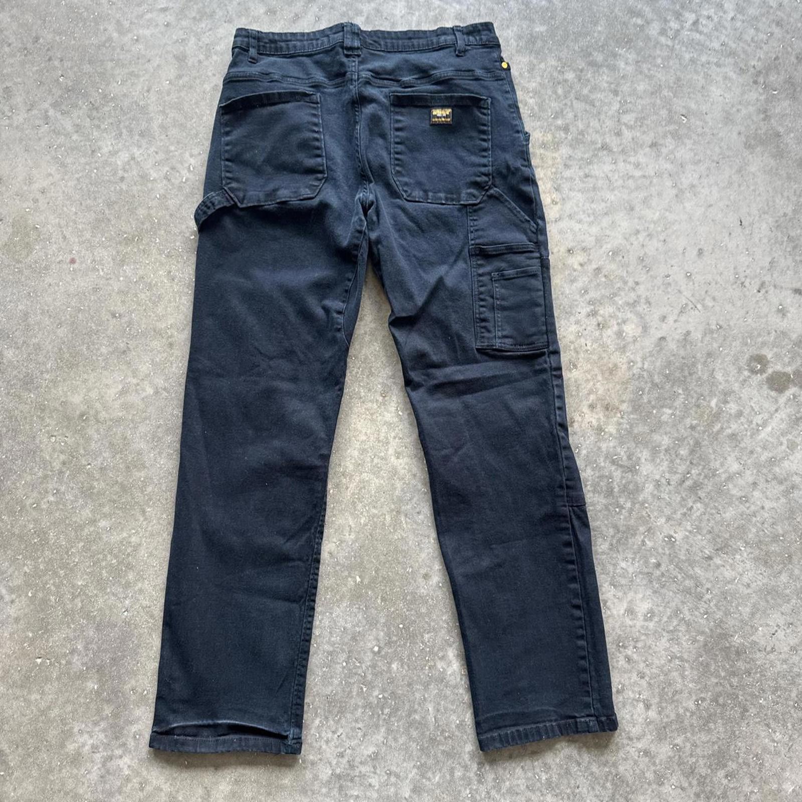 Caterpillar Black Caterpillar Carpenter Cargo Straight Leg Pants Size US 36 / EU 52 - 2 Thumbnail
