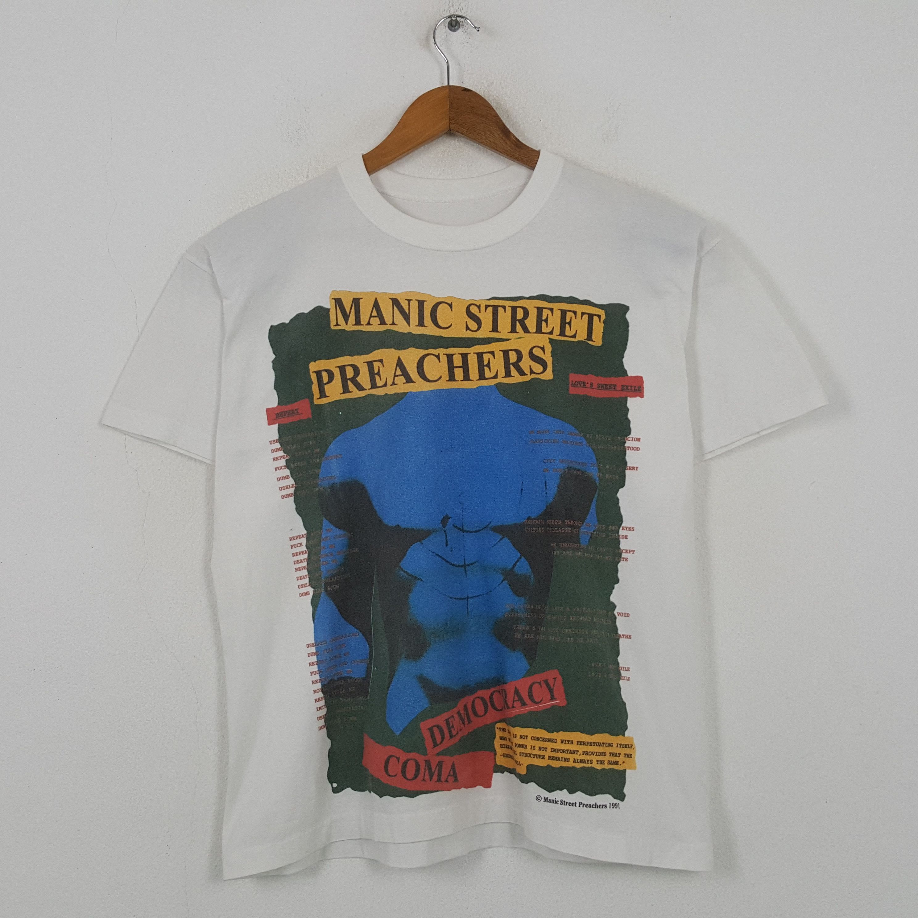 Band Tees Vintage 90's Manic Street Preachers Wales Rock Band Tees 32 Size US L / EU 52-54 / 3 - 1 Thumbnail