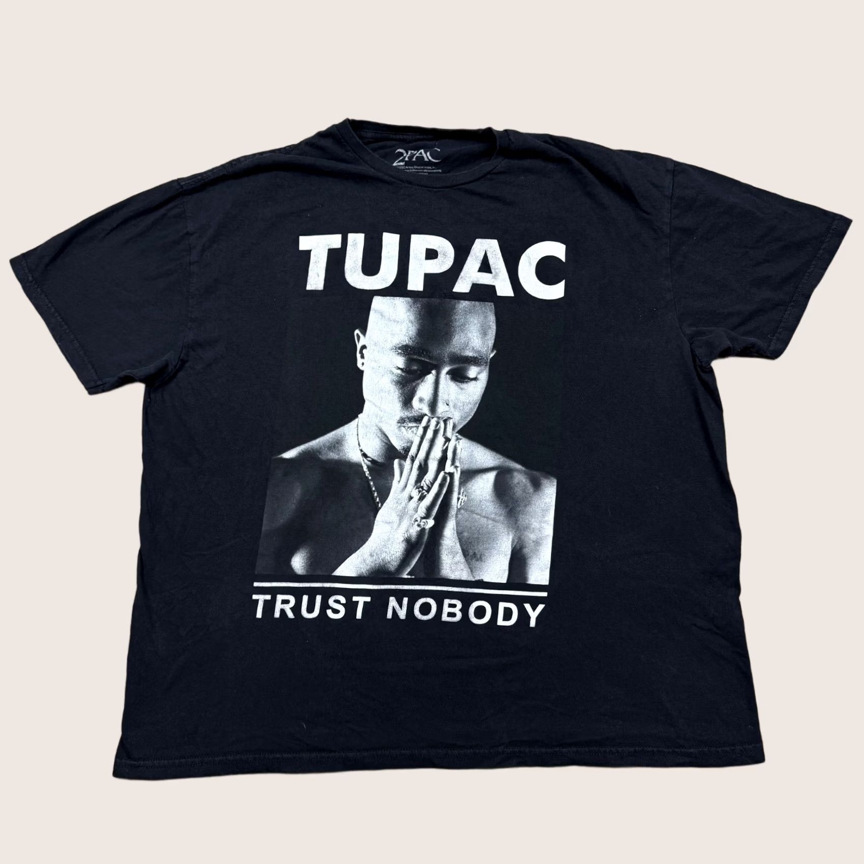 Vintage Tupac Graphic T Shirt 2XL Black Short Sleeve Crew Neck Casual 90s Hip Hop Mens Size US XXL / EU 58 / 5 - 1 Thumbnail