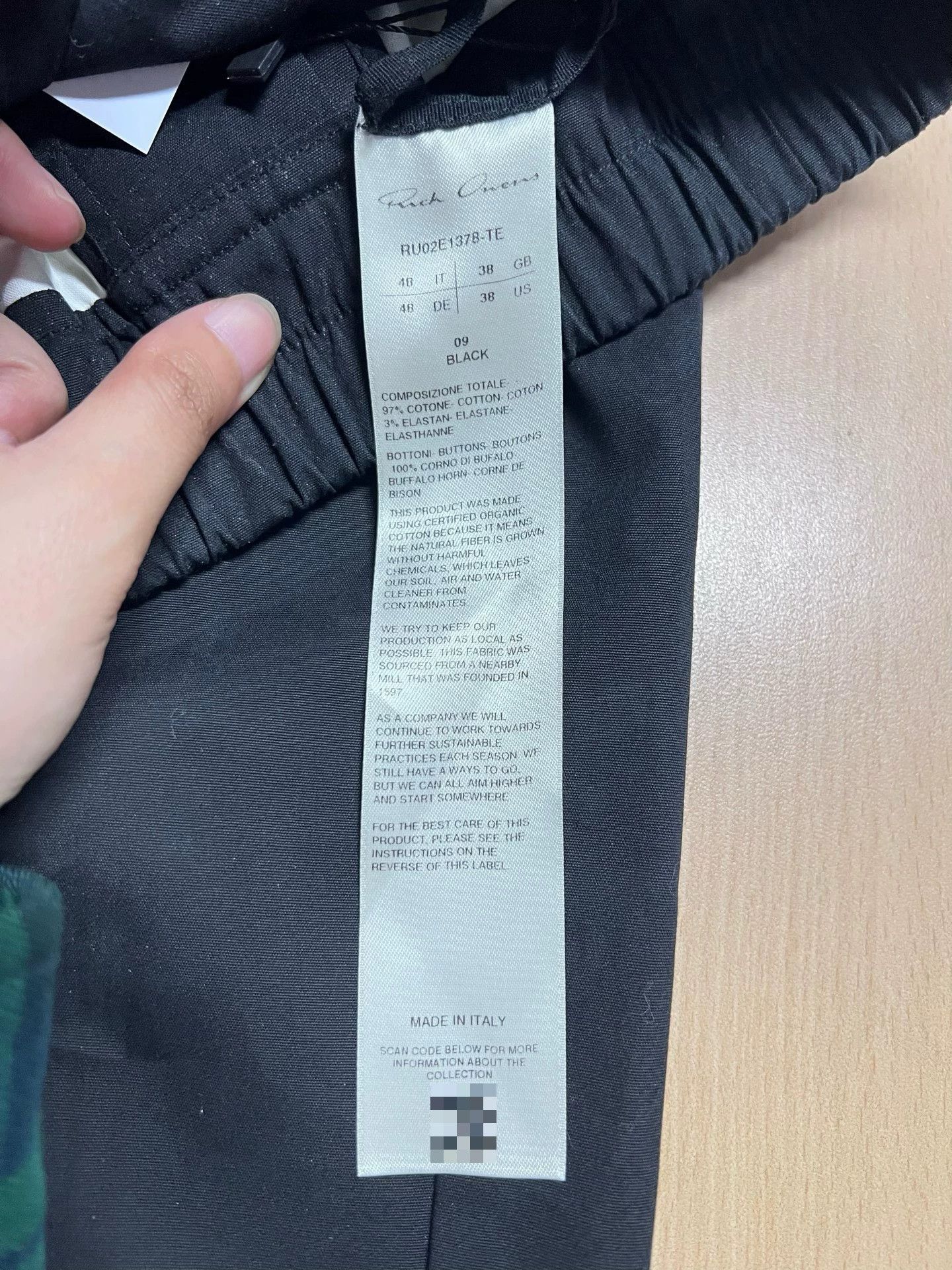 Rick Owens RO Drawstring Straight Solid Side Pocket Chino Pants S 48 Size US 32 / EU 48 - 4 Thumbnail