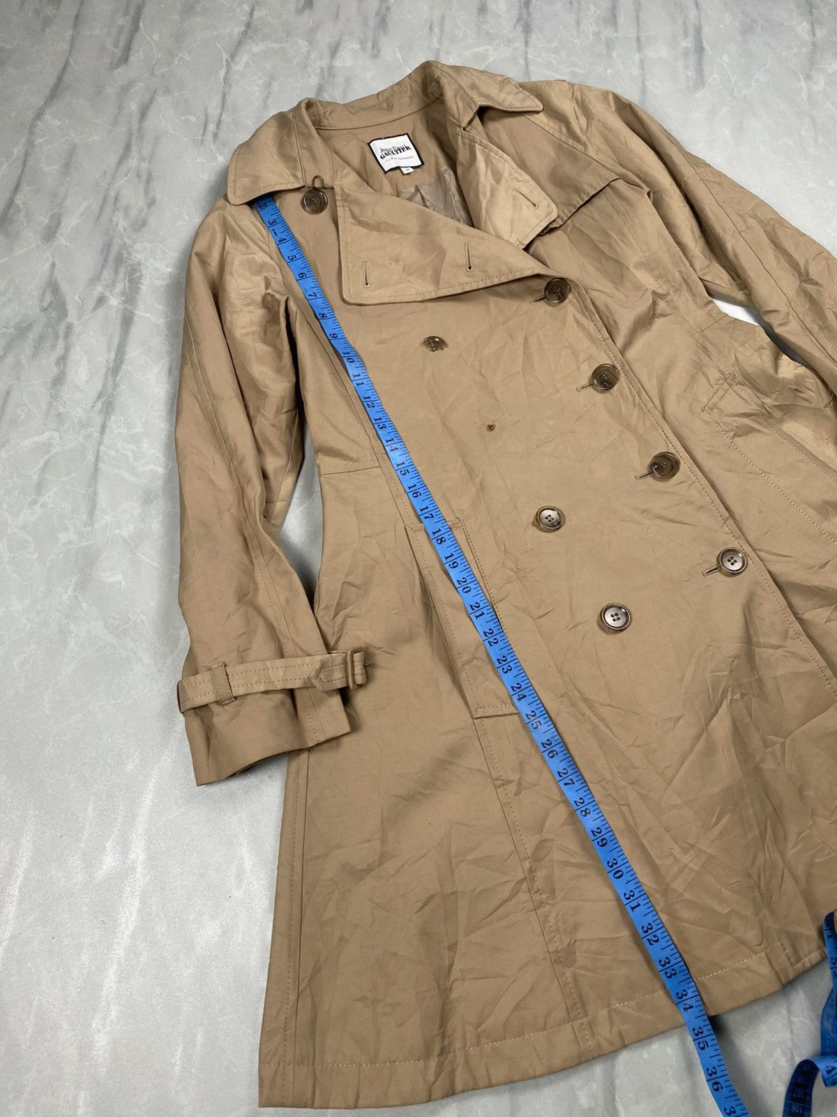 Jean Paul Gaultier Rare JPG for Sept Premieres Light Trench Coat Size M / US 6-8 / IT 42-44 - 10 Thumbnail
