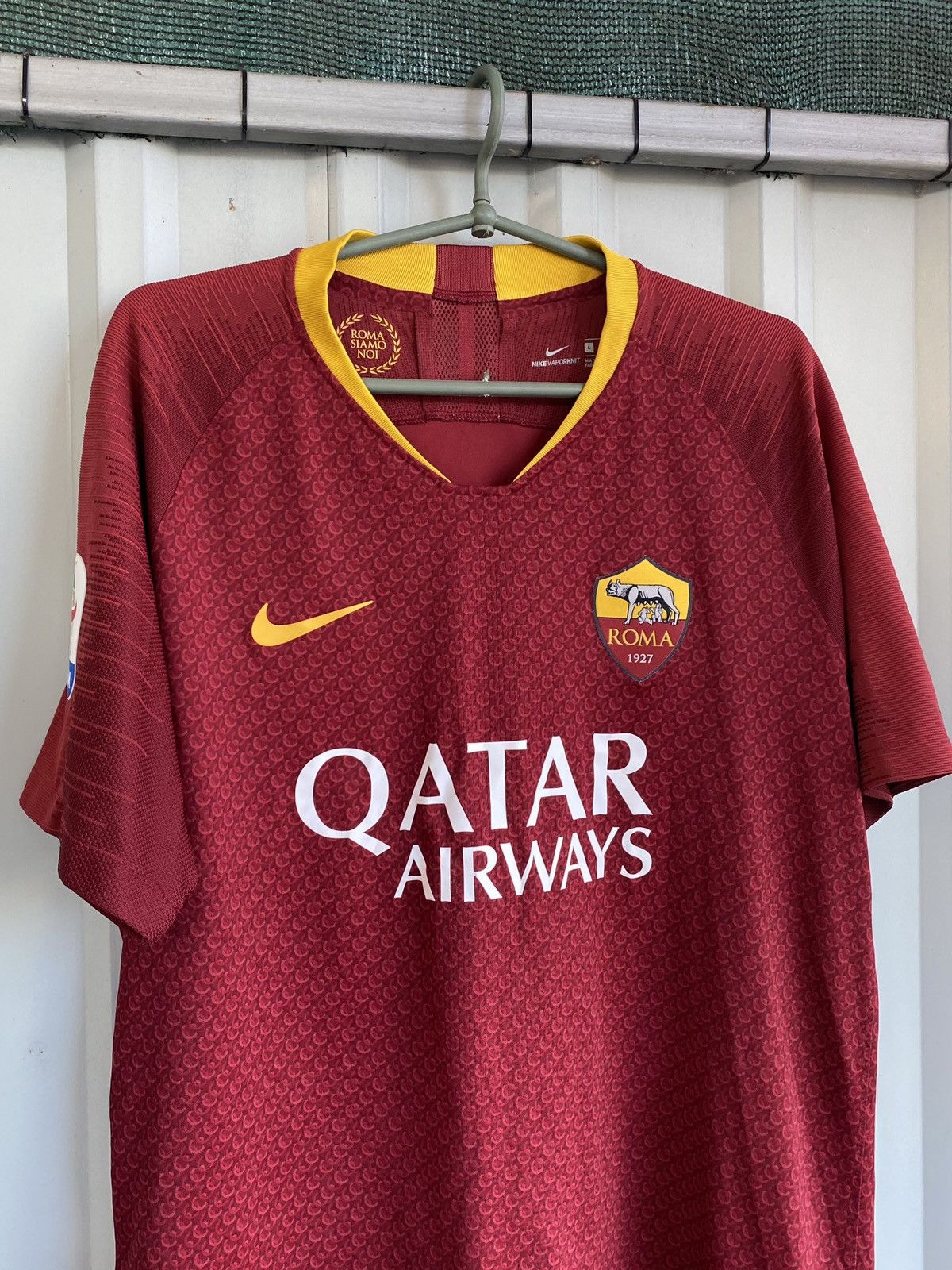 Nike 2018-19 Roma Nike Vapor Home Shirt Size US L / EU 52-54 / 3 - 2 Thumbnail