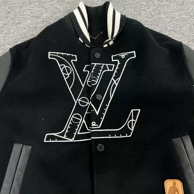 Louis Vuitton Louis Vuitton Leather Sleeve Baseball Jacket 2505-Nextarrow Size US L / EU 52-54 / 3 - 5 Thumbnail