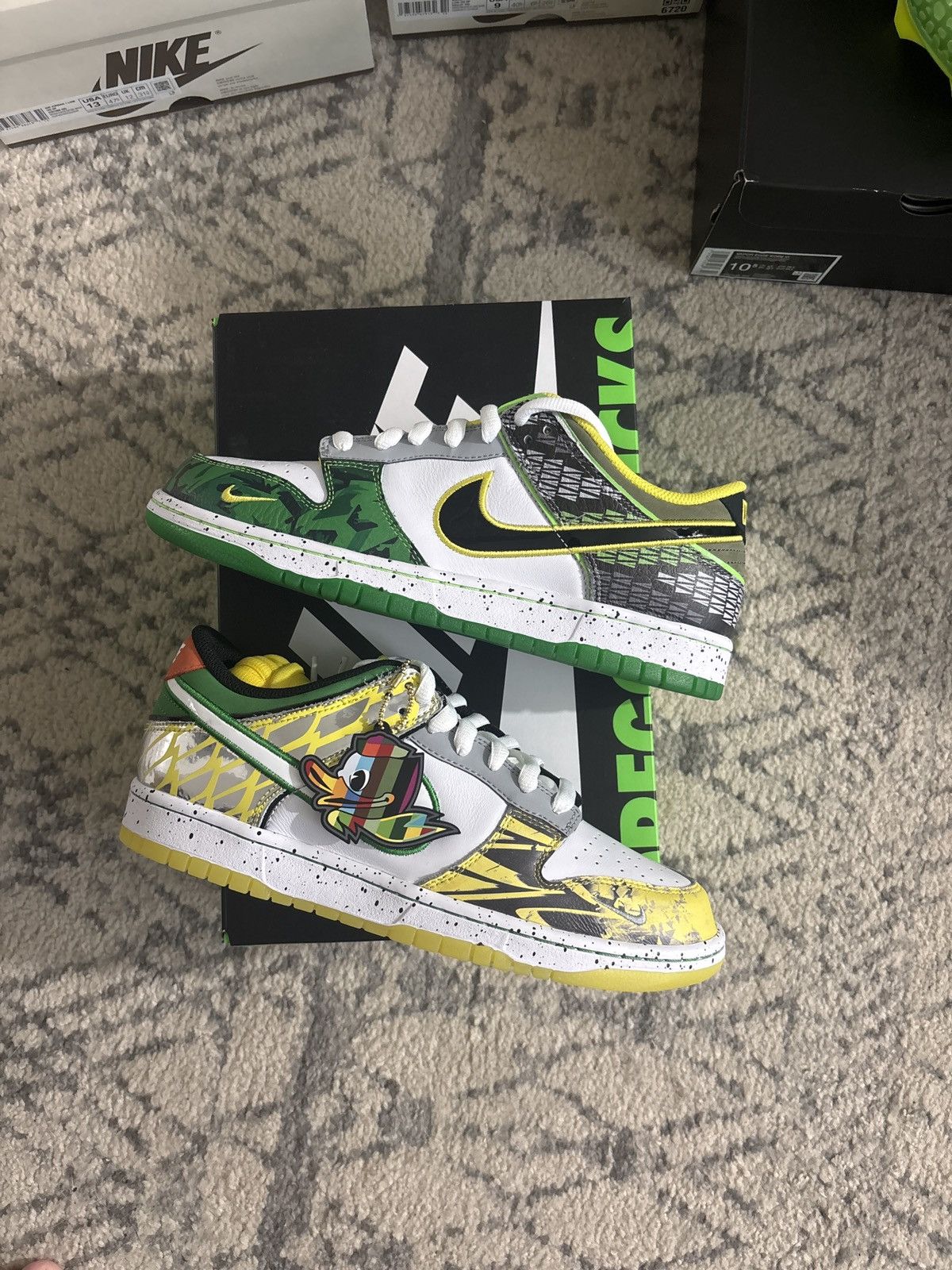 Nike Dunk Low ‘What the Duck- University Of Oregon Away P.E Size US 9 / EU 42 - 1 Thumbnail