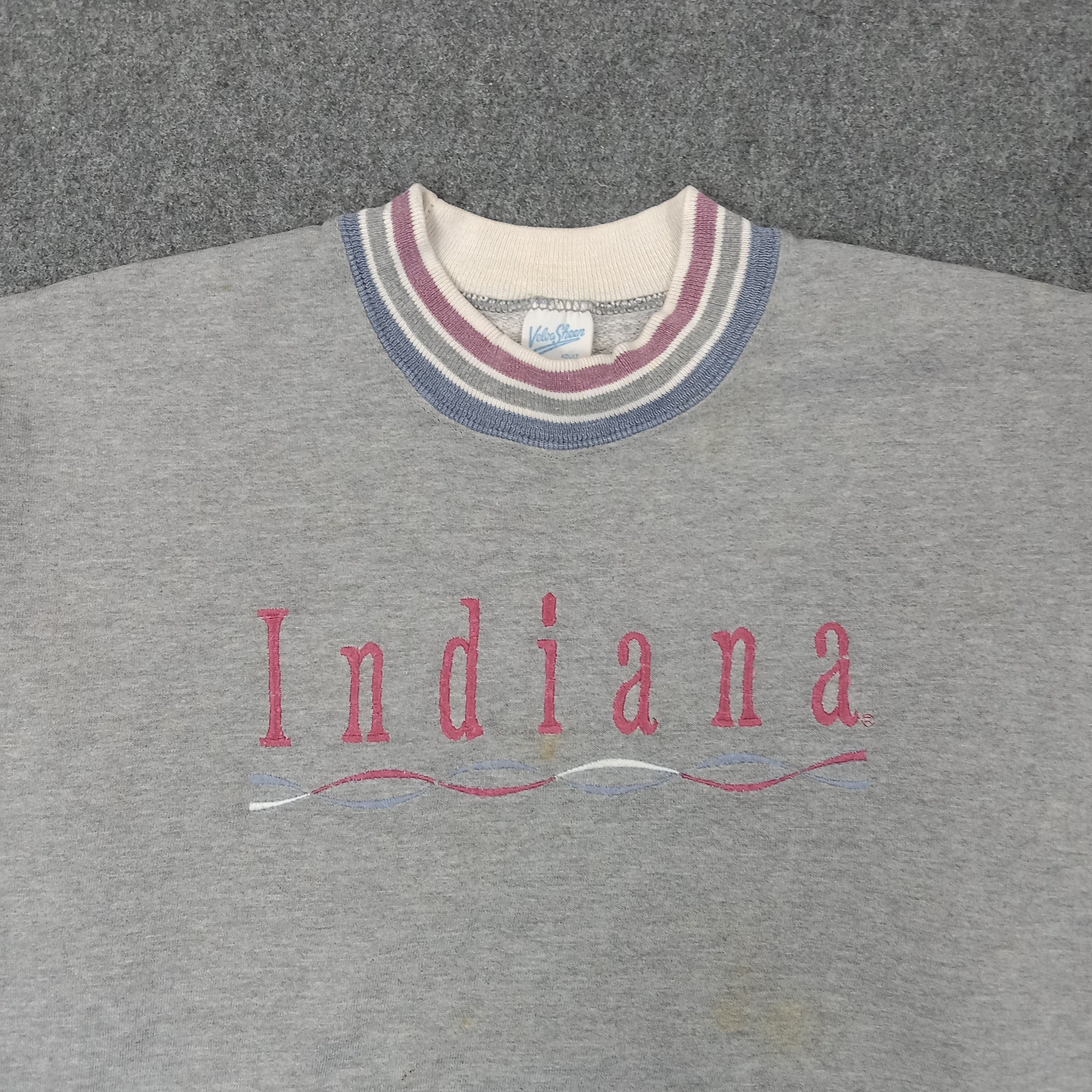 Velva Sheen Indiana American State Promo 90's Sweatshirt C251N12 Size US L / EU 52-54 / 3 - 2 Thumbnail