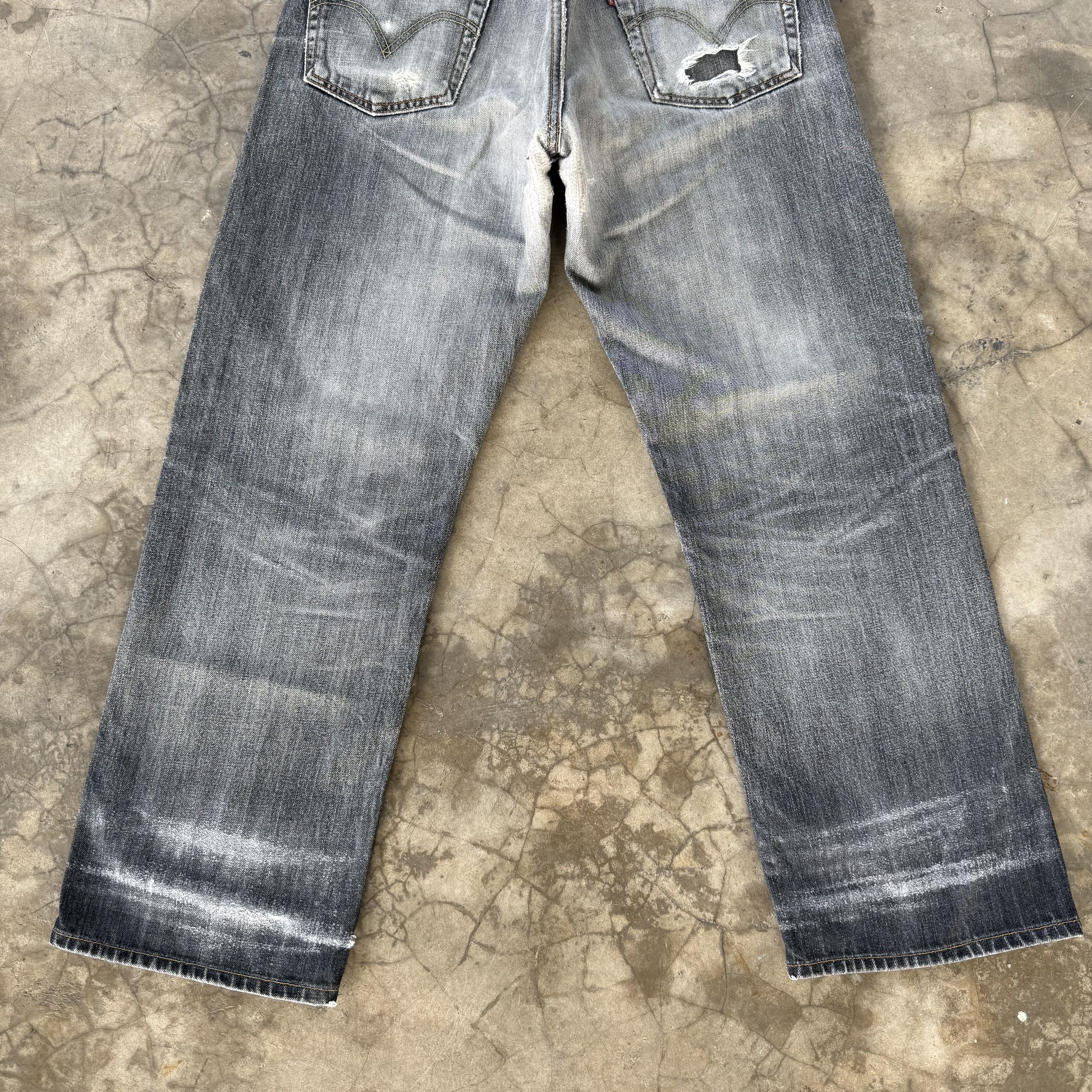 Levi's Vintage Clothing W32x29 Vintage Levi's 503 Faded Black Denim Jean Pants Size US 32 / EU 48 - 12 Thumbnail
