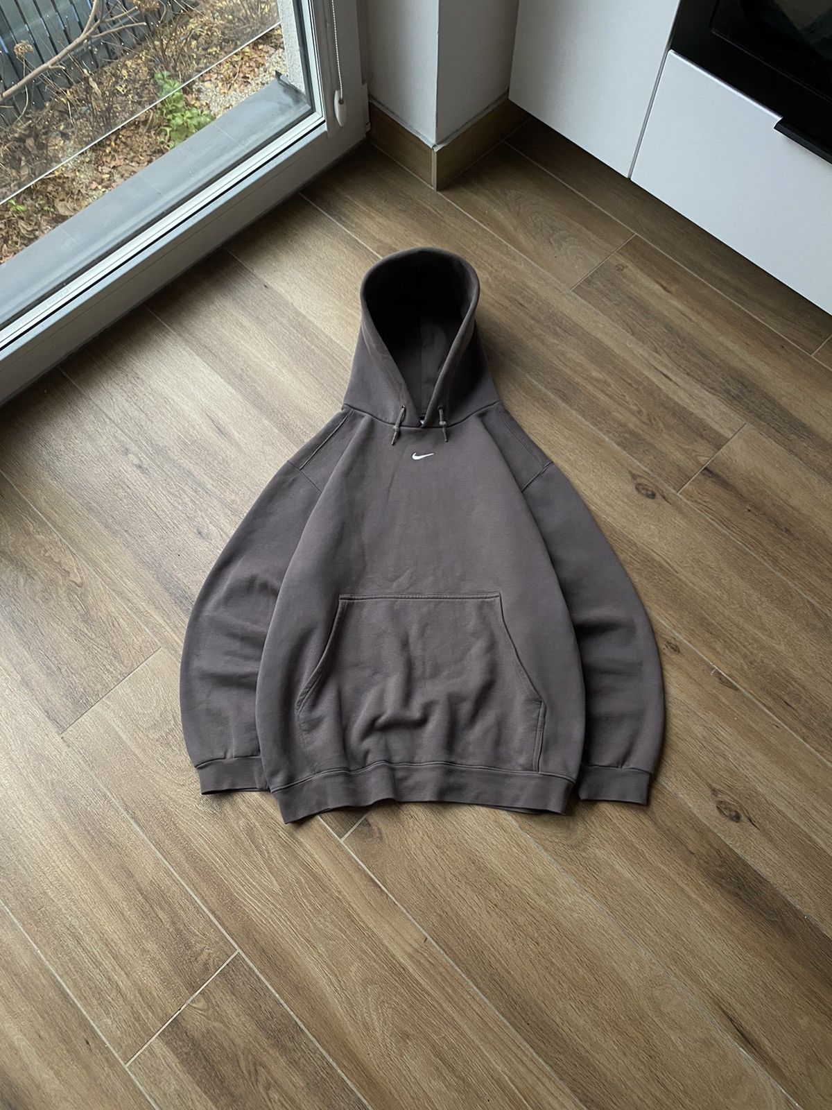 Nike Nike Vintage Center Swoosh Hoodie Made In USA Boxy Travis Size US M / EU 48-50 / 2 - 1 Thumbnail
