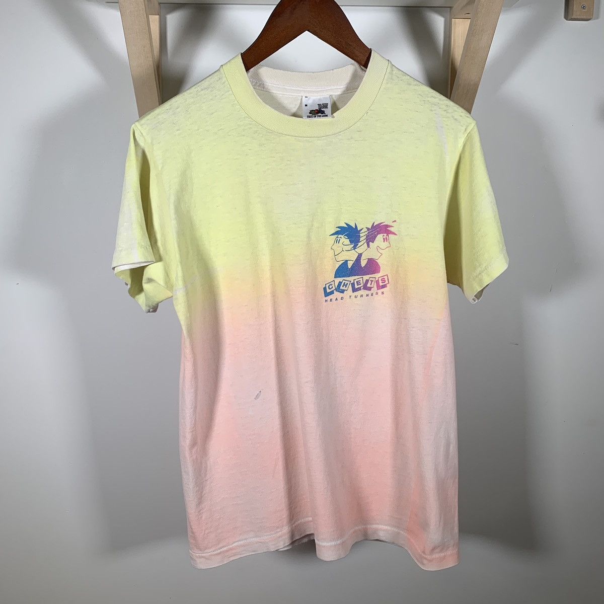 Vintage Vintage 90s Chets Head turners Fluorescent Yellow Pink Size US M / EU 48-50 / 2 - 2 Thumbnail