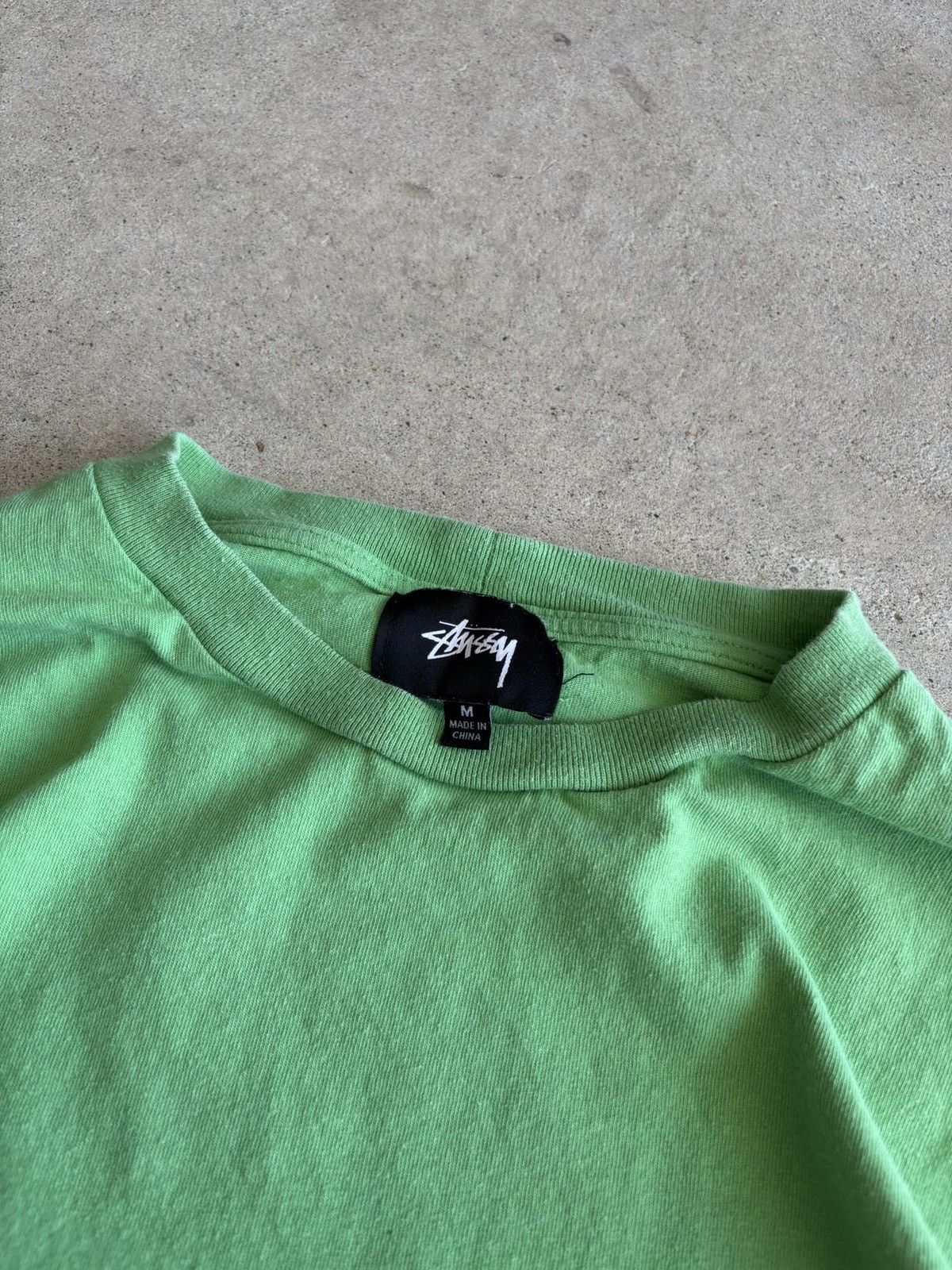 Stussy Y2K Stussy Top For Embroidered Lime Green Longsleeve Size US M / EU 48-50 / 2 - 4 Thumbnail