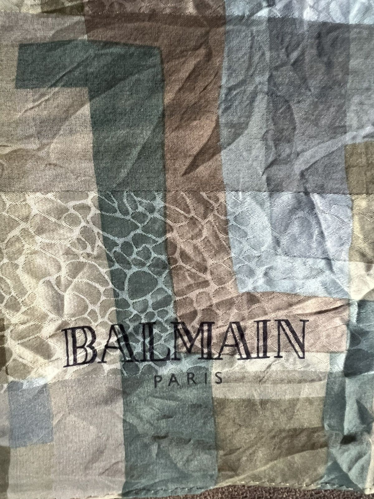 Balmain Balmain silk fullprint scarf Size ONE SIZE - 5 Thumbnail