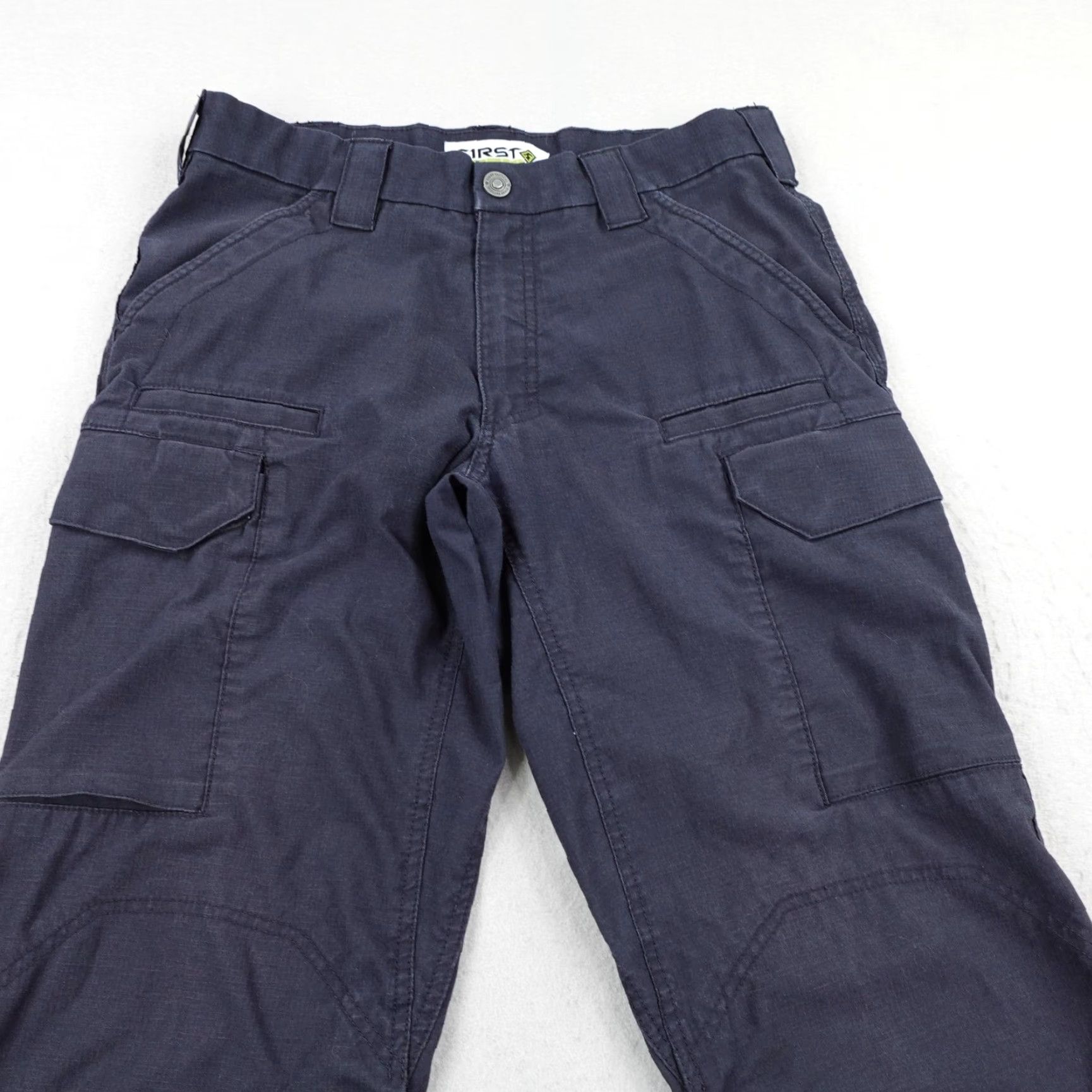 Vintage First Tactical Pants Mens 32x34 Navy Blue Cargo Ripstop BDU Utility EMS Work Pants Size US 32 / EU 48 - 2 Thumbnail