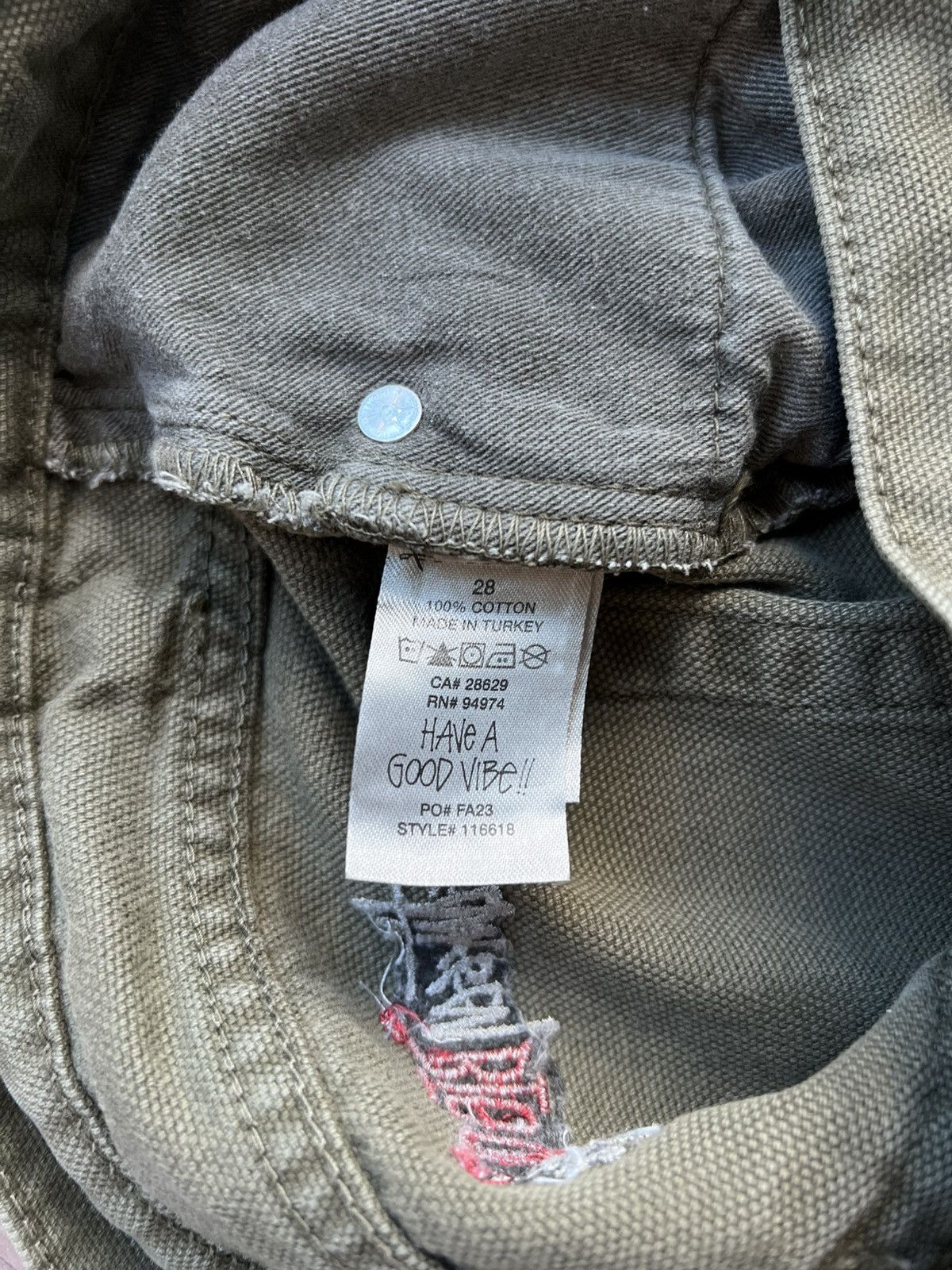 Stussy Stussy Big Ol Jean Olive Green 28 Size US 28 / EU 44 - 9 Thumbnail