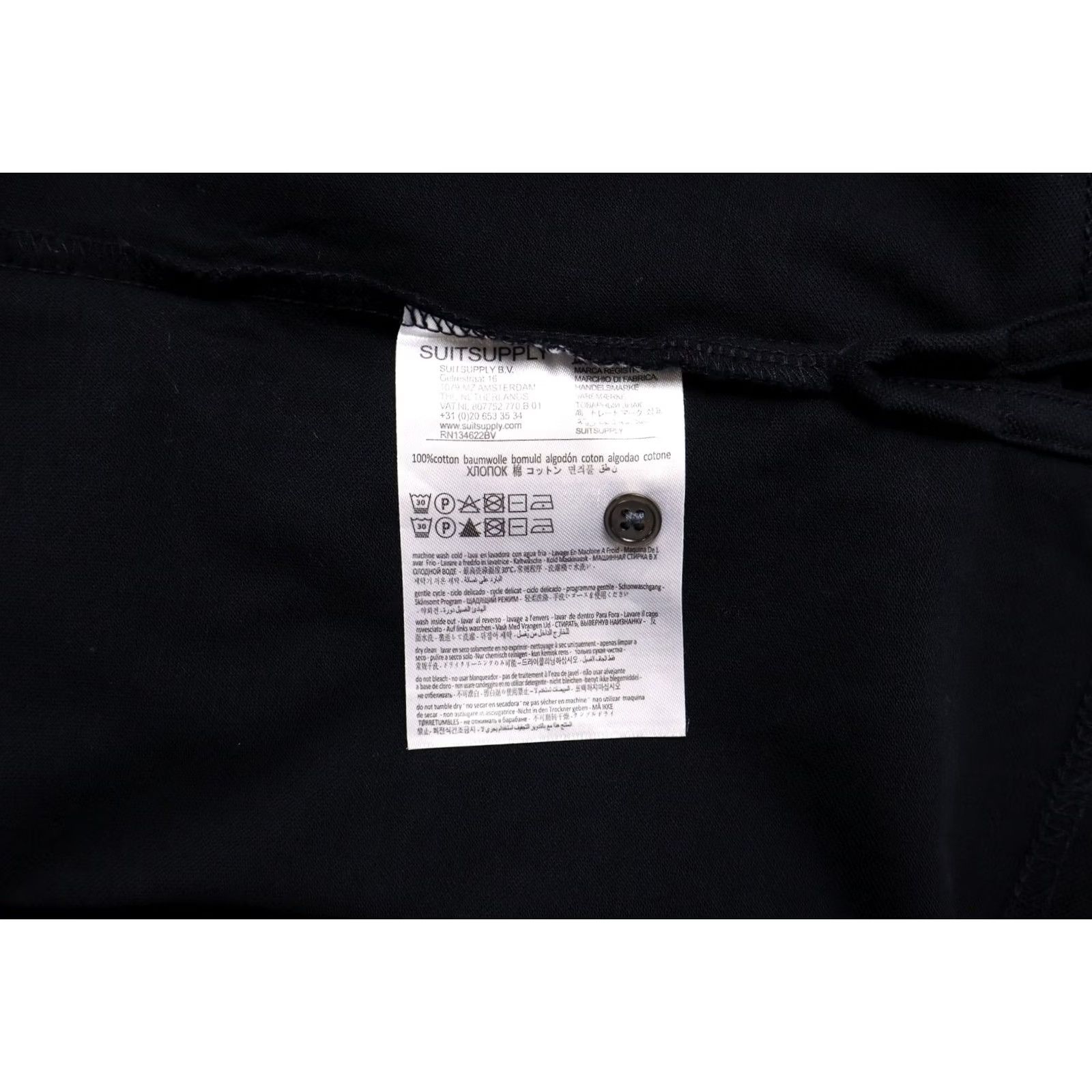 Suitsupply Suitsupply Pure Cotton T-Shirt Men's SMALL Short Sleeve Polo Collar Dark Blue Size US S / EU 44-46 / 1 - 7 Thumbnail