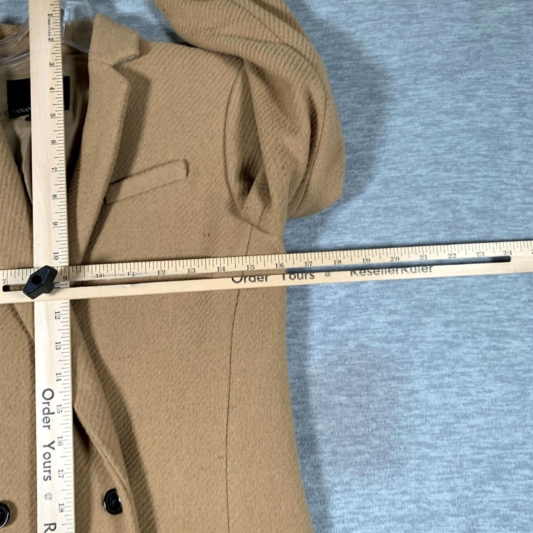 Banana Republic Banana Republic Blazer Womens 0 Beige Wool Blend Double Breasted Suit Jacket Size XS / US 0-2 / IT 36-38 - 6 Thumbnail
