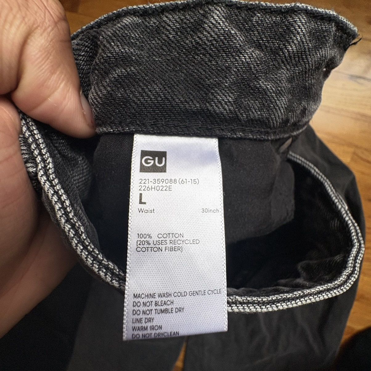 GU Barrel Leg Jeans Size 30" / US 8 / IT 44 - 3 Thumbnail