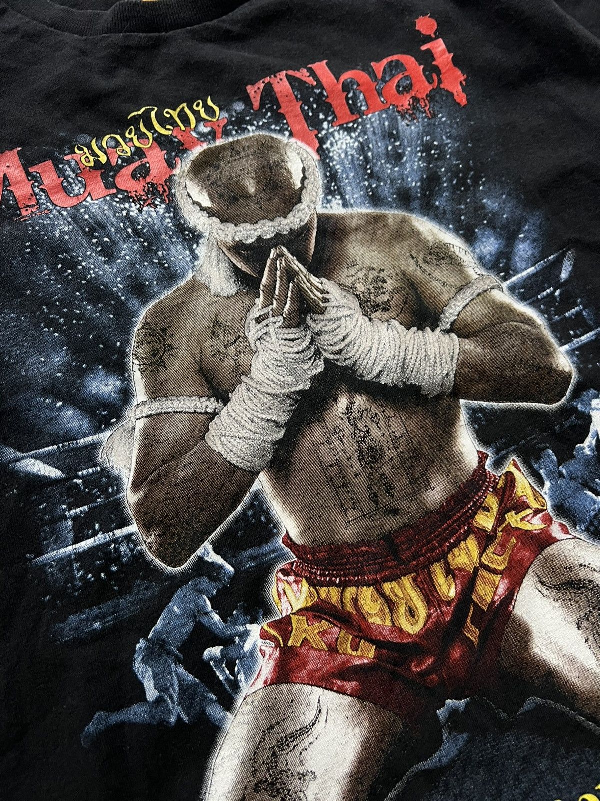 Other Muay Thai Thailand Boxing Graphic T-Shirt Sz M Short Length Size US M / EU 48-50 / 2 - 6 Thumbnail