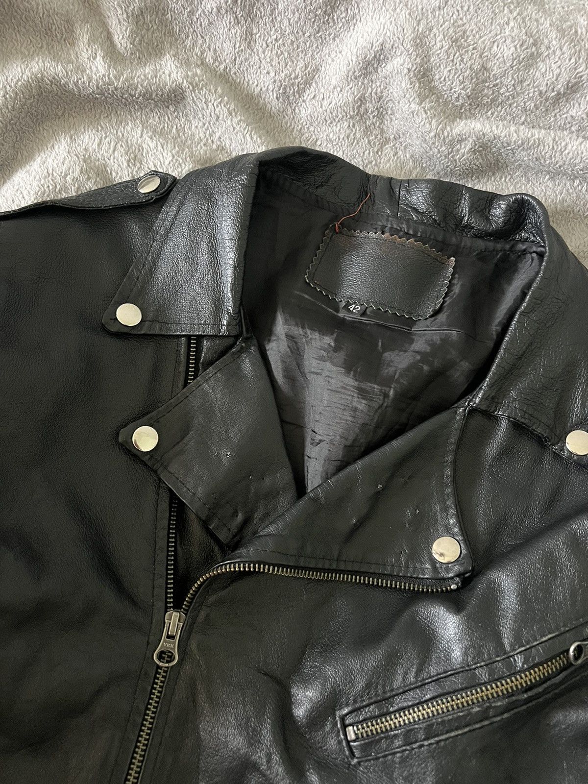 Vintage Vintage archive lgb if6was9 style leather jacket punk 90s Size M / US 6-8 / IT 42-44 - 5 Thumbnail