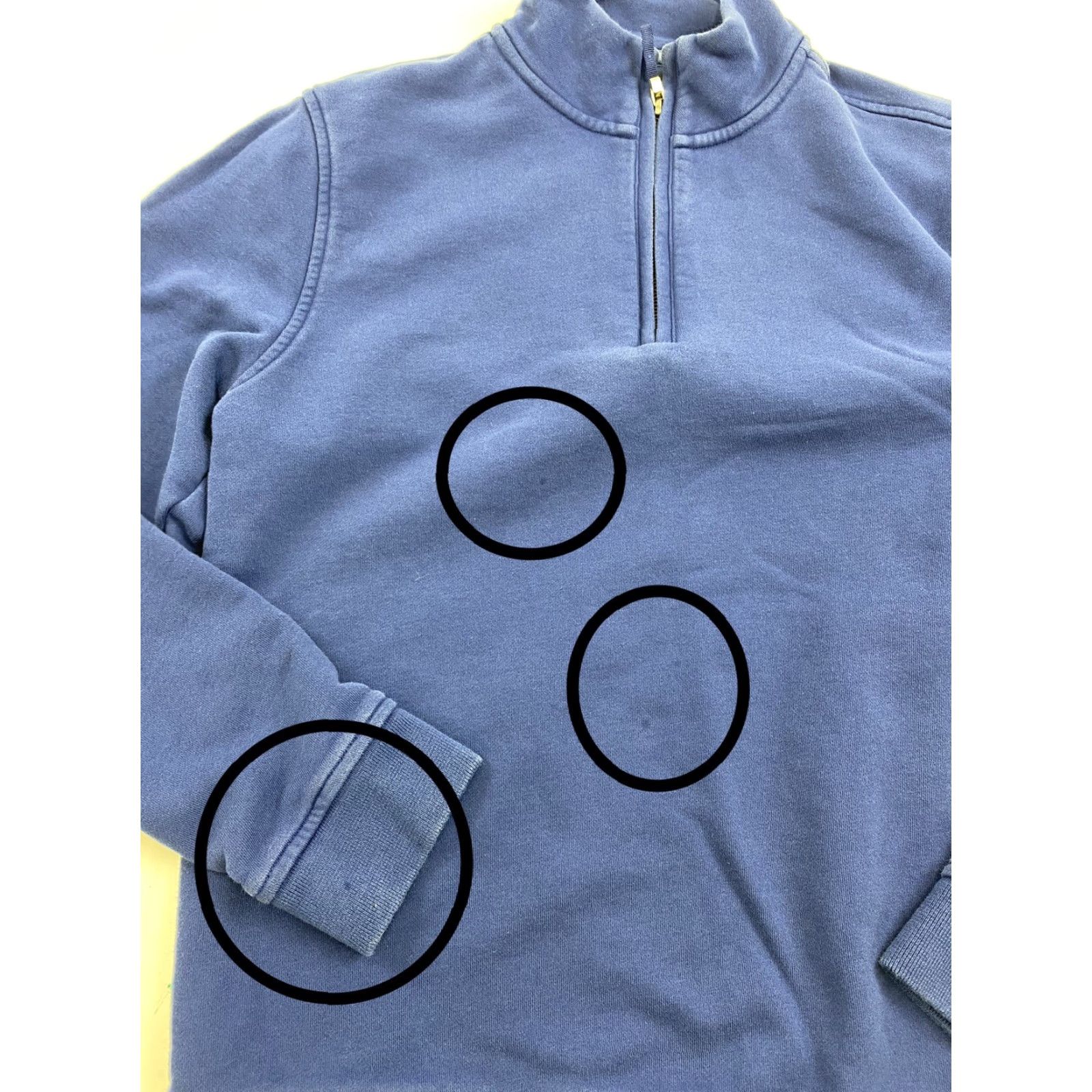 Brooks Brothers VINTAGE Brooks Brothers 1/4 Zip Sweatshirt Mens Small Blue Pullover Mock Neck Cotton Size US S / EU 44-46 / 1 - 5 Thumbnail