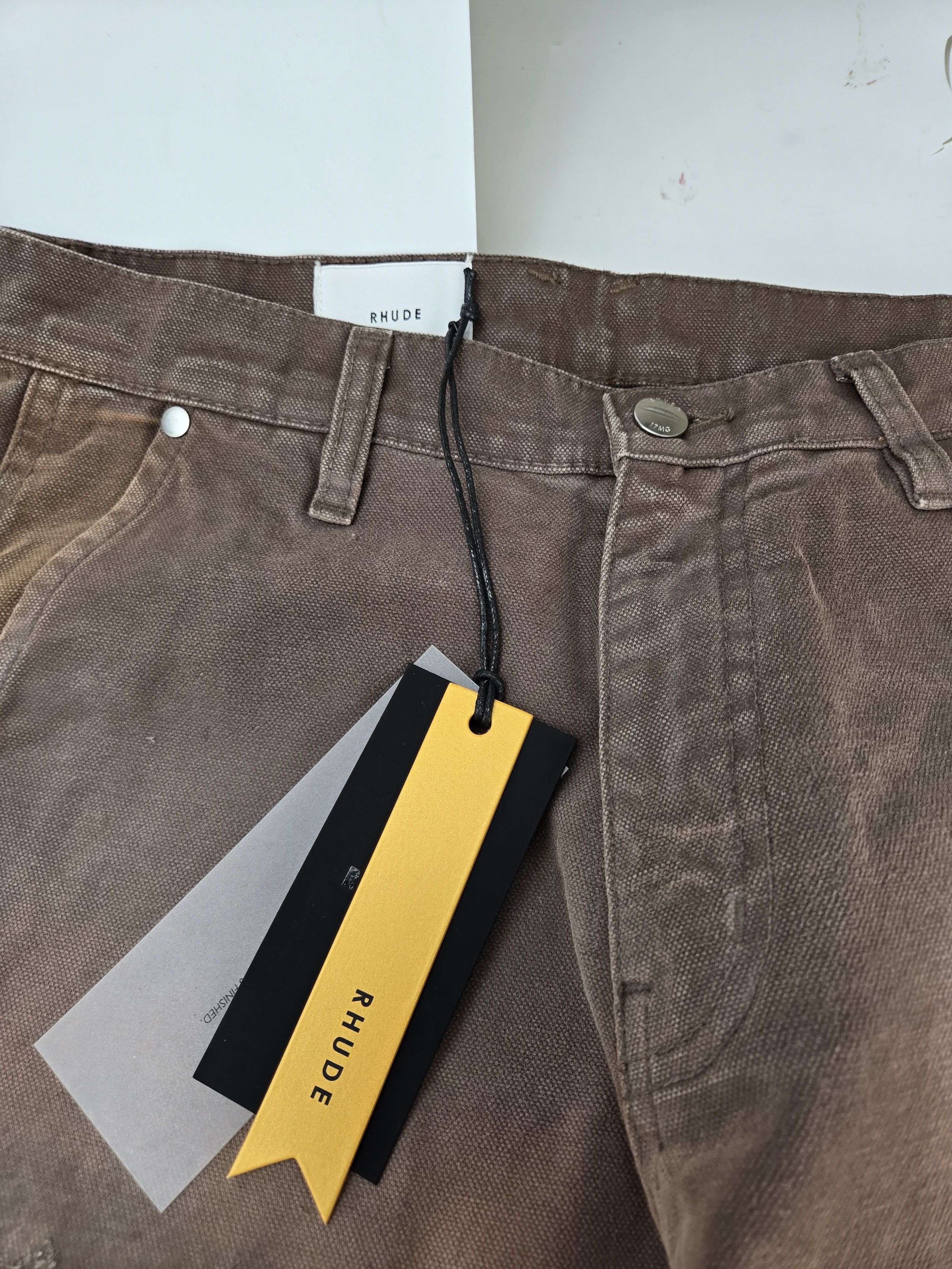Rhude Rhude Reza Double Knee Pants "Espresso" Size US 32 / EU 48 - 4 Thumbnail