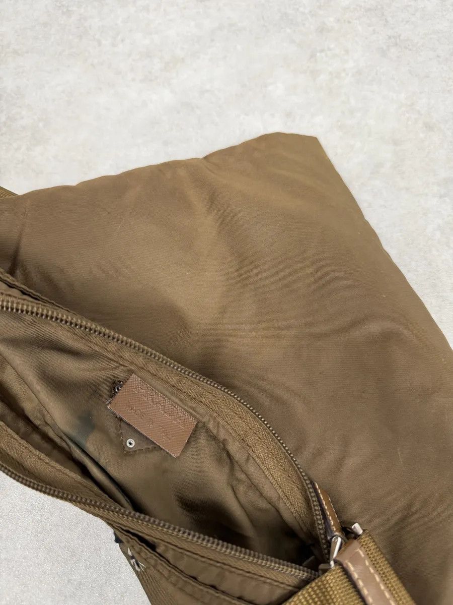 Prada AW2004 Prada Humanoid Brown Nylon Shoulder Bag Size ONE SIZE - 7 Thumbnail