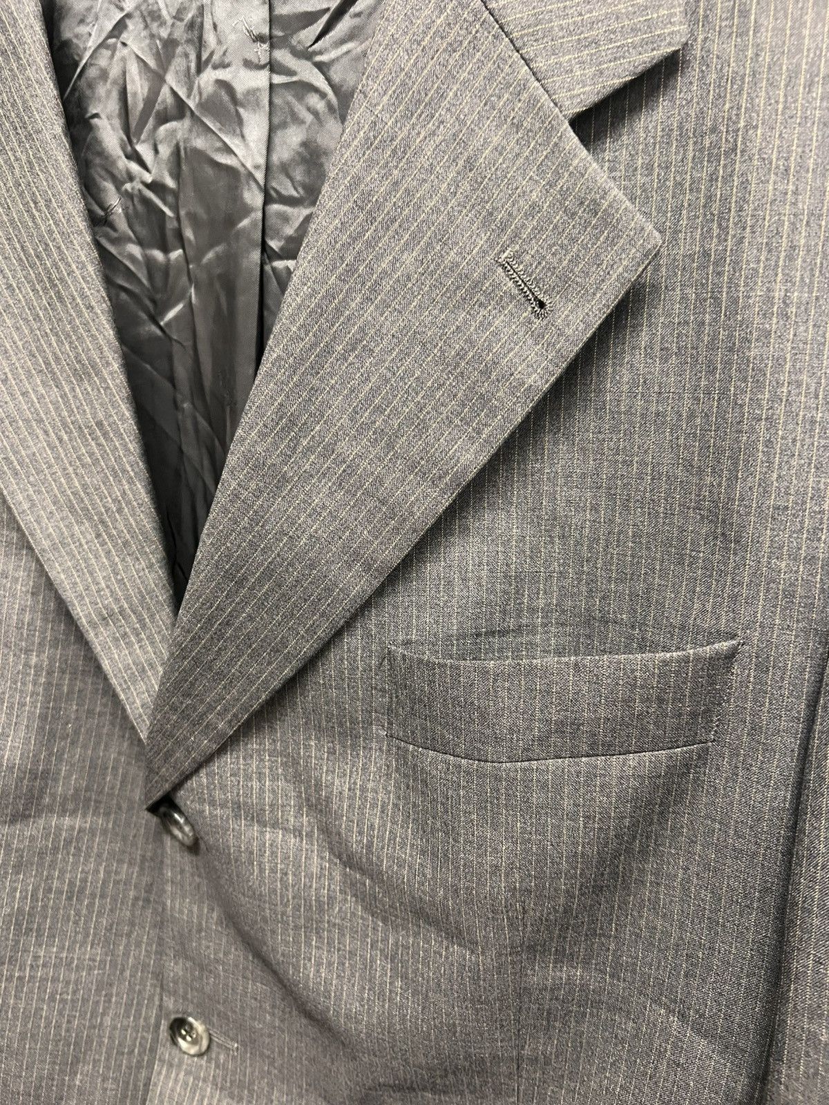 Yves Saint Laurent Yves Saint Laurent wool grey blazer monogram inside size XL Size 44R - 6 Thumbnail