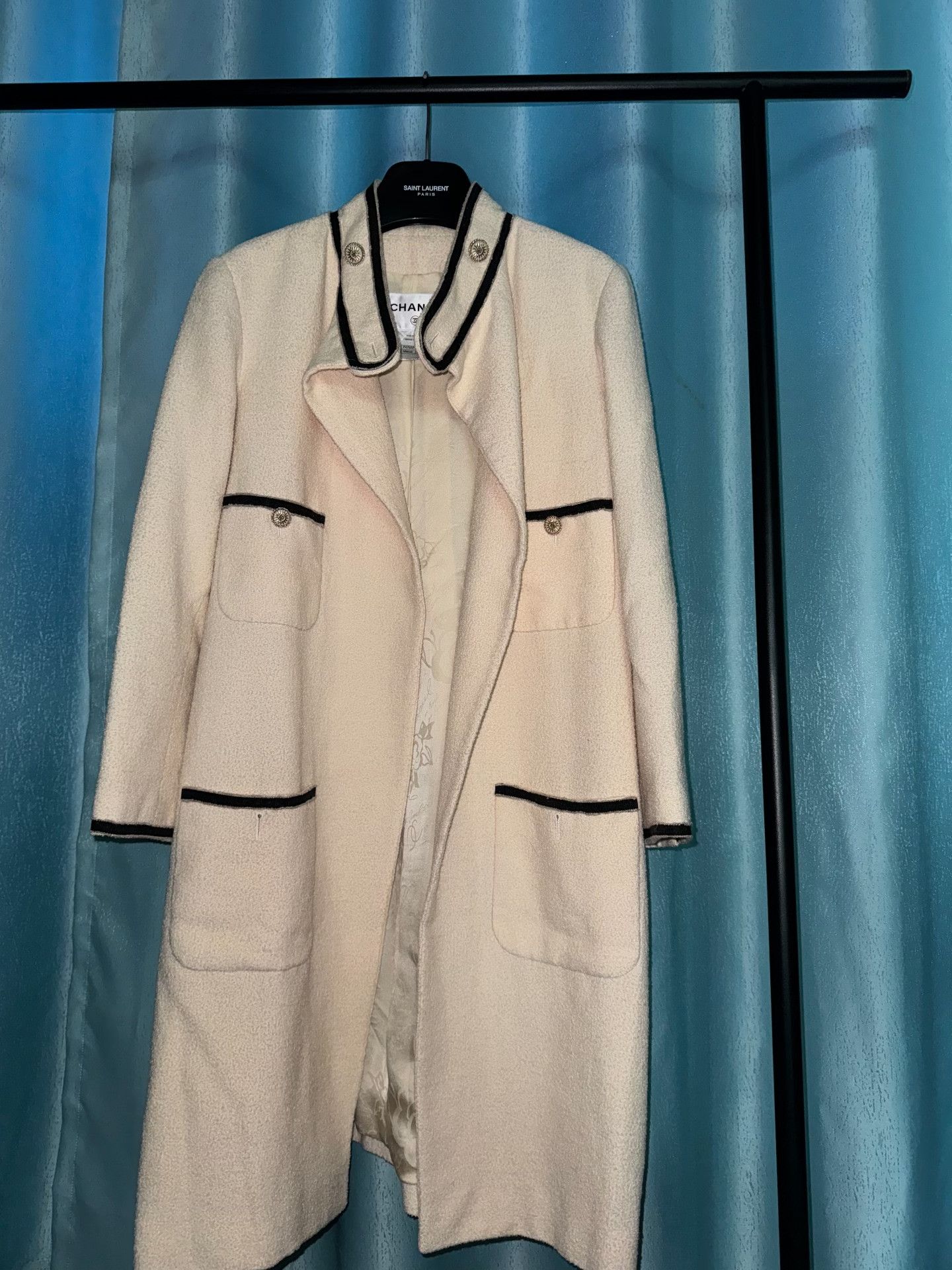 Chanel Chanel Resort Cream Stand Collar Long Trench Size M / US 6-8 / IT 42-44 - 1 Thumbnail