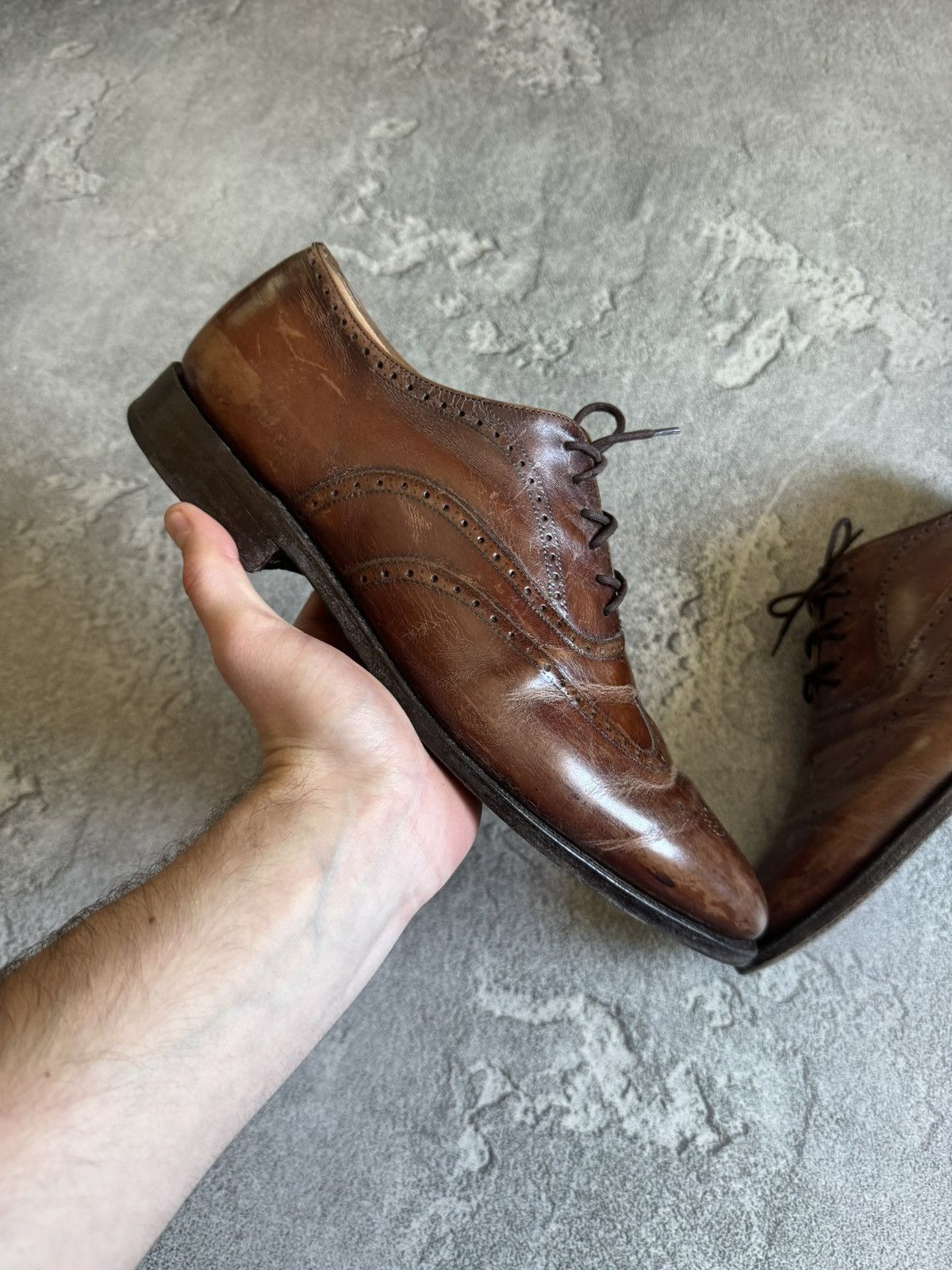 Church's Church’s 28.5cm brown leather shoes brogue shanghai casual Size US 10 / EU 43 - 6 Thumbnail
