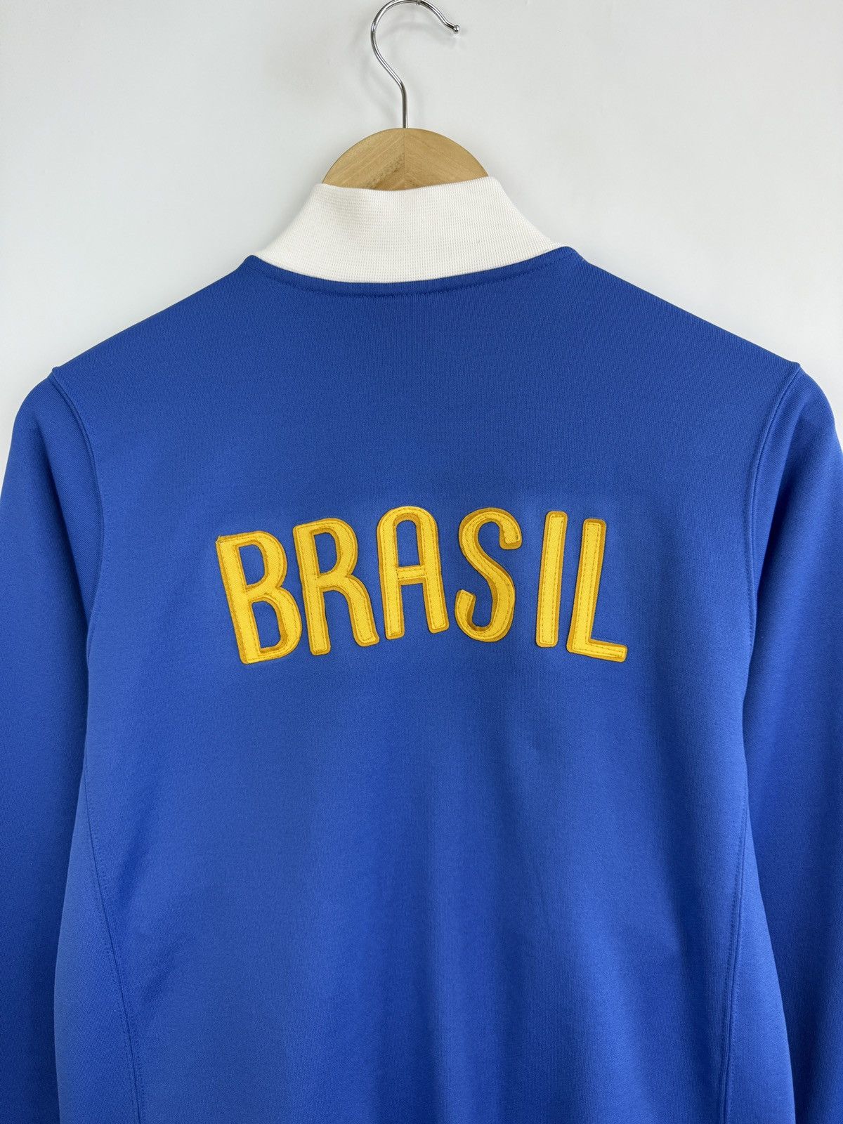 Nike 🇧🇷 Vintage 90s Nike Brazil Zip Hoodie Soccer Blokecore Y2K Size US S / EU 44-46 / 1 - 12 Thumbnail