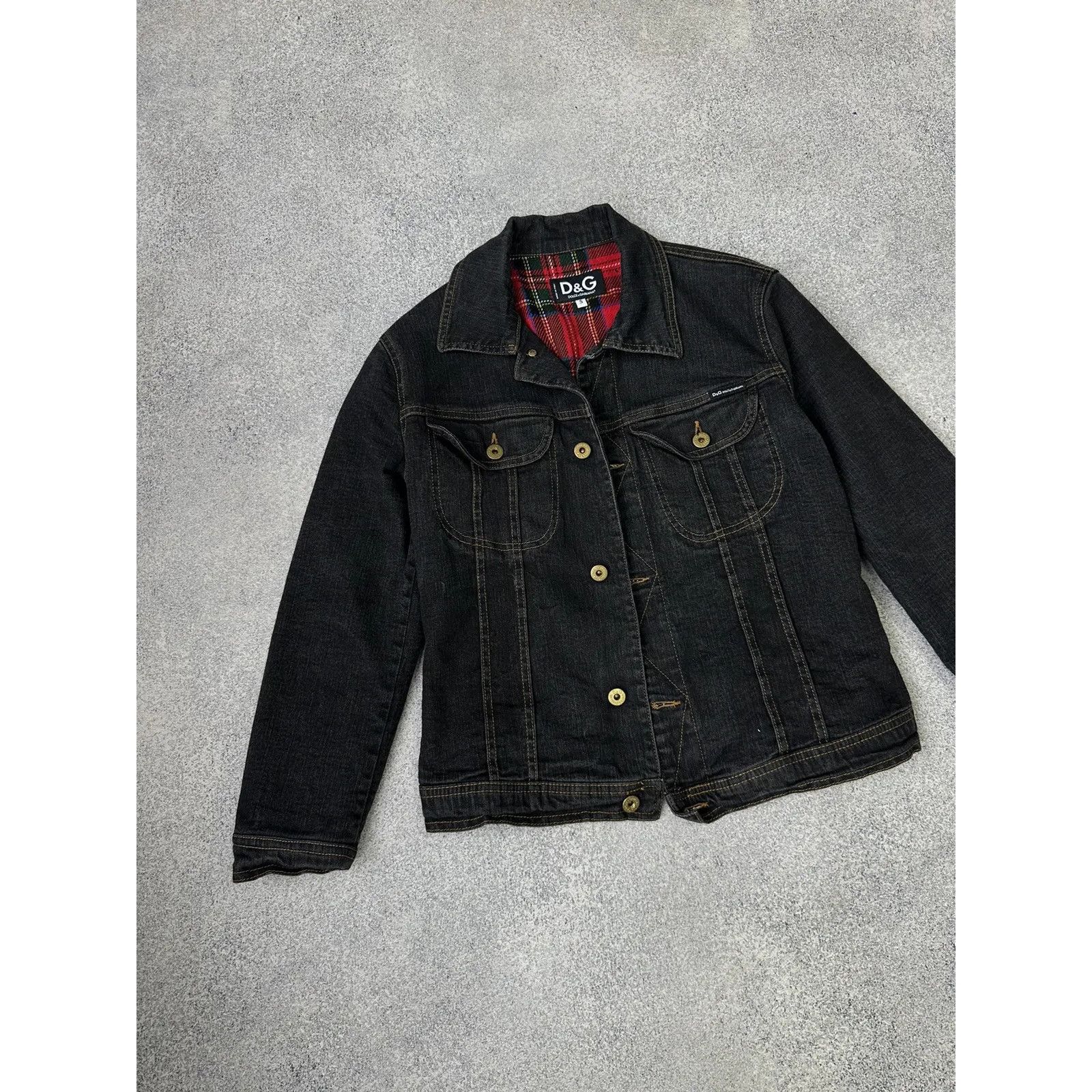 Dolce & Gabbana VTG Dolce&Gabbana HandPrinted Woman Denim Jacket Size S / US 4 / IT 40 - 5 Thumbnail