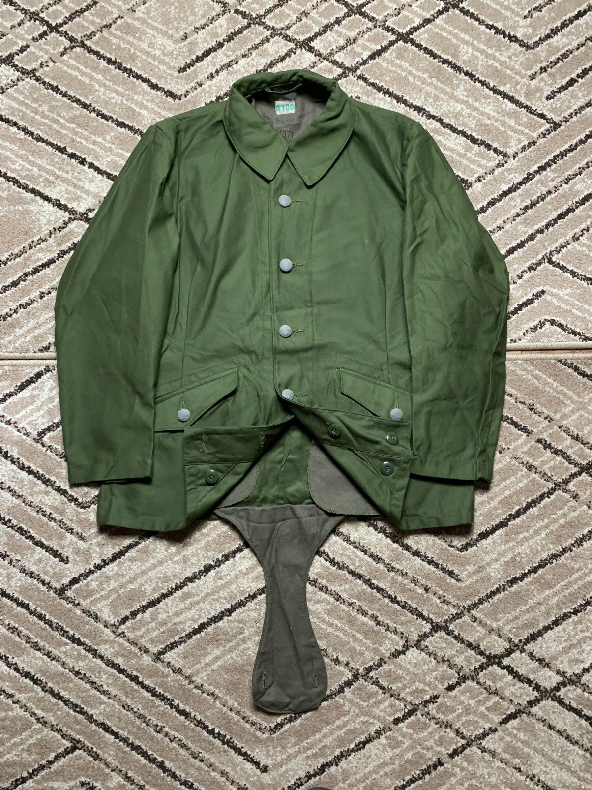 Vintage Vintage Sweden D100 Army Military jacket Size US M / EU 48-50 / 2 - 1 Thumbnail
