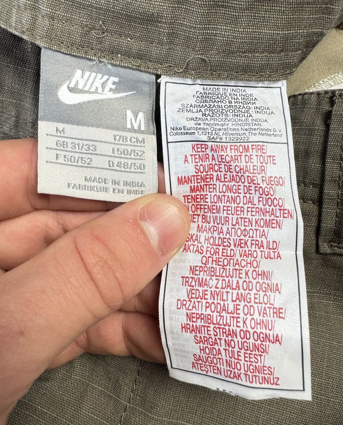Nike Vintage 00s Nike Cotton Cargo Pants Size M Size US 32 / EU 48 - 9 Thumbnail