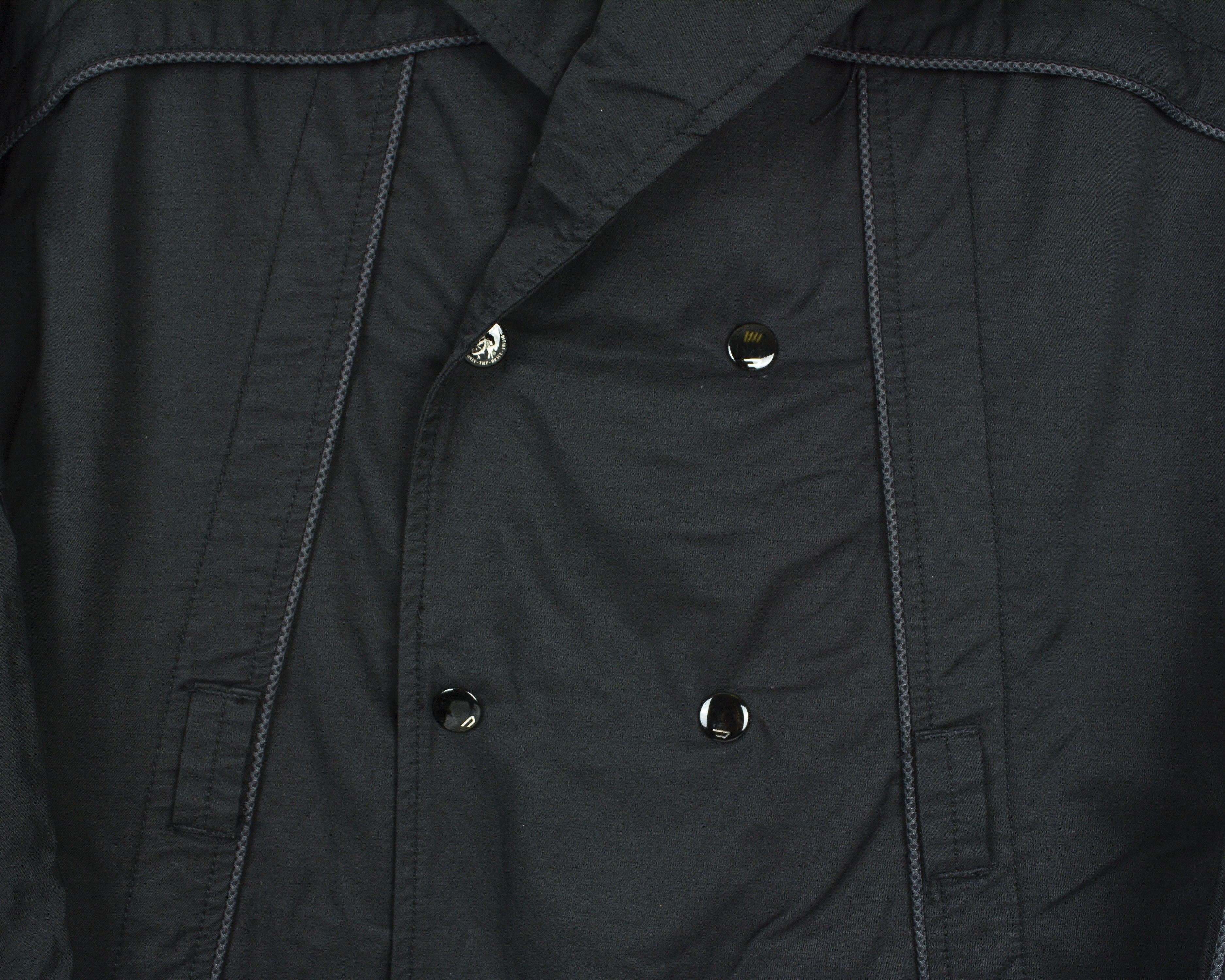 Diesel Double breasted oversized XS Cotton Jacket Trench Coat Snap Size US XS / EU 42 / 0 - 4 Thumbnail