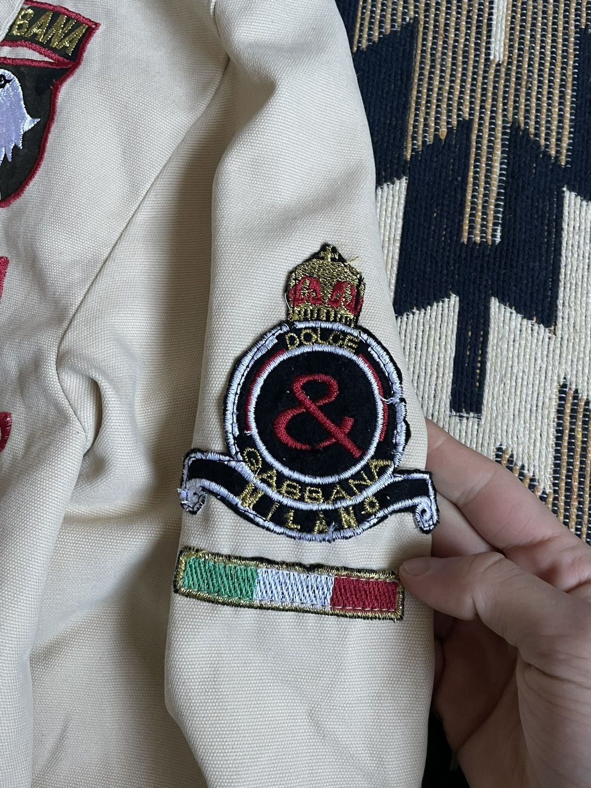 Dolce & Gabbana Rare❗️Vintage Dolce&Gabbana Denim Big Logo Jacket Size M / US 6-8 / IT 42-44 - 6 Thumbnail