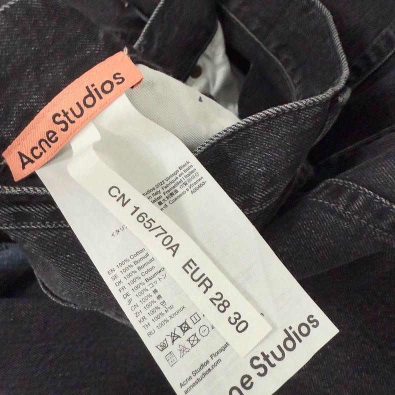 Acne Studios Acne Studios Black washed baggy jeans Size US 28 / EU 44 - 3 Thumbnail