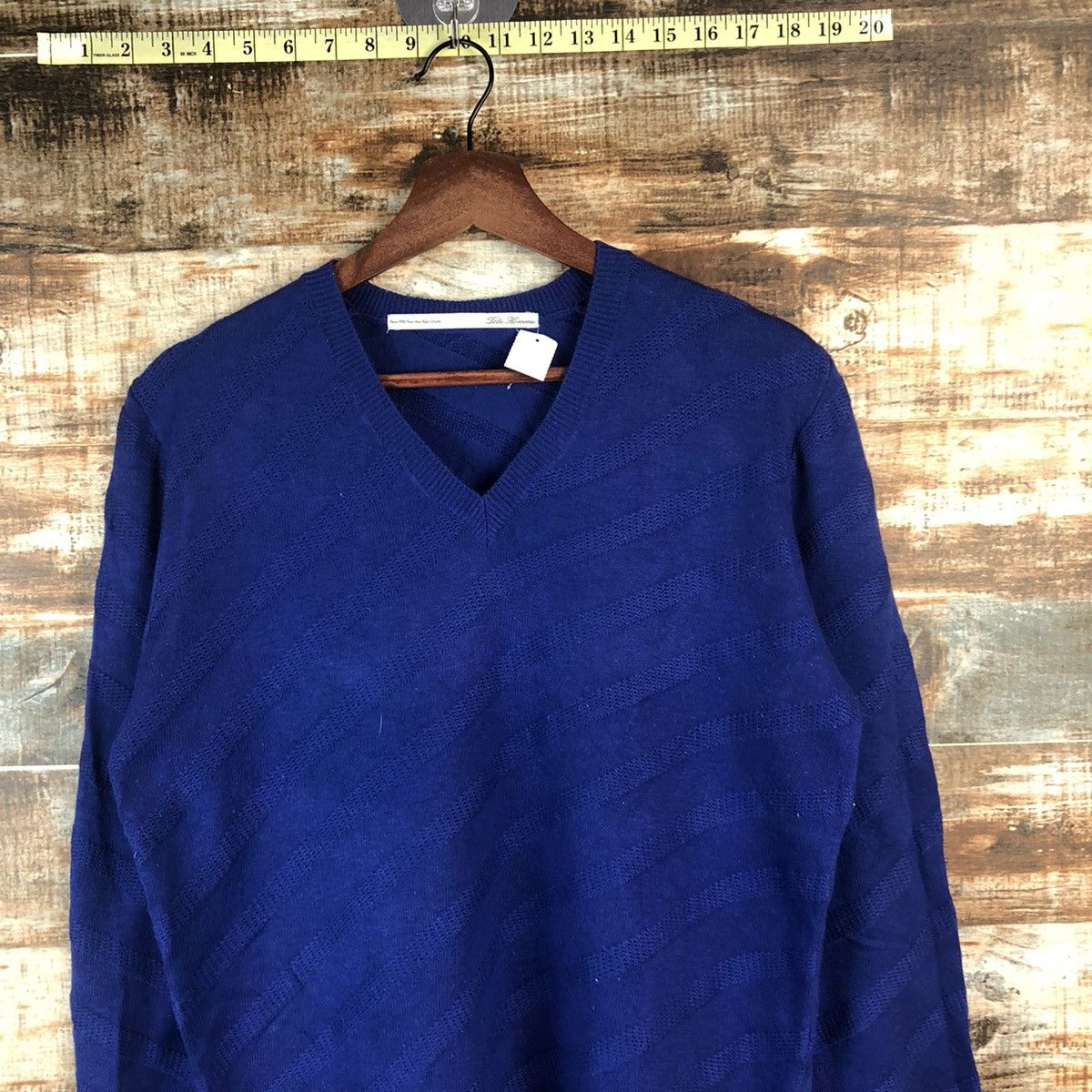 Tete Homme DL Tete Homme Blue japan sweatshirt Knitwear #C675 Size US M / EU 48-50 / 2 - 5 Thumbnail