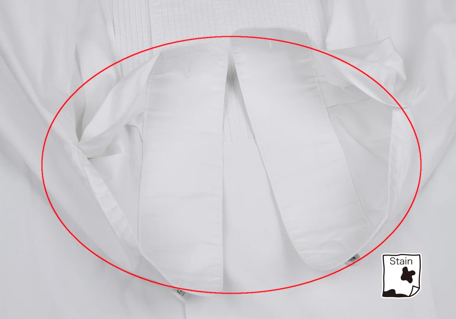 Issey Miyake Band Collar Pin Pleats Shirt in White, Size S Size US S / EU 44-46 / 1 - 6 Thumbnail