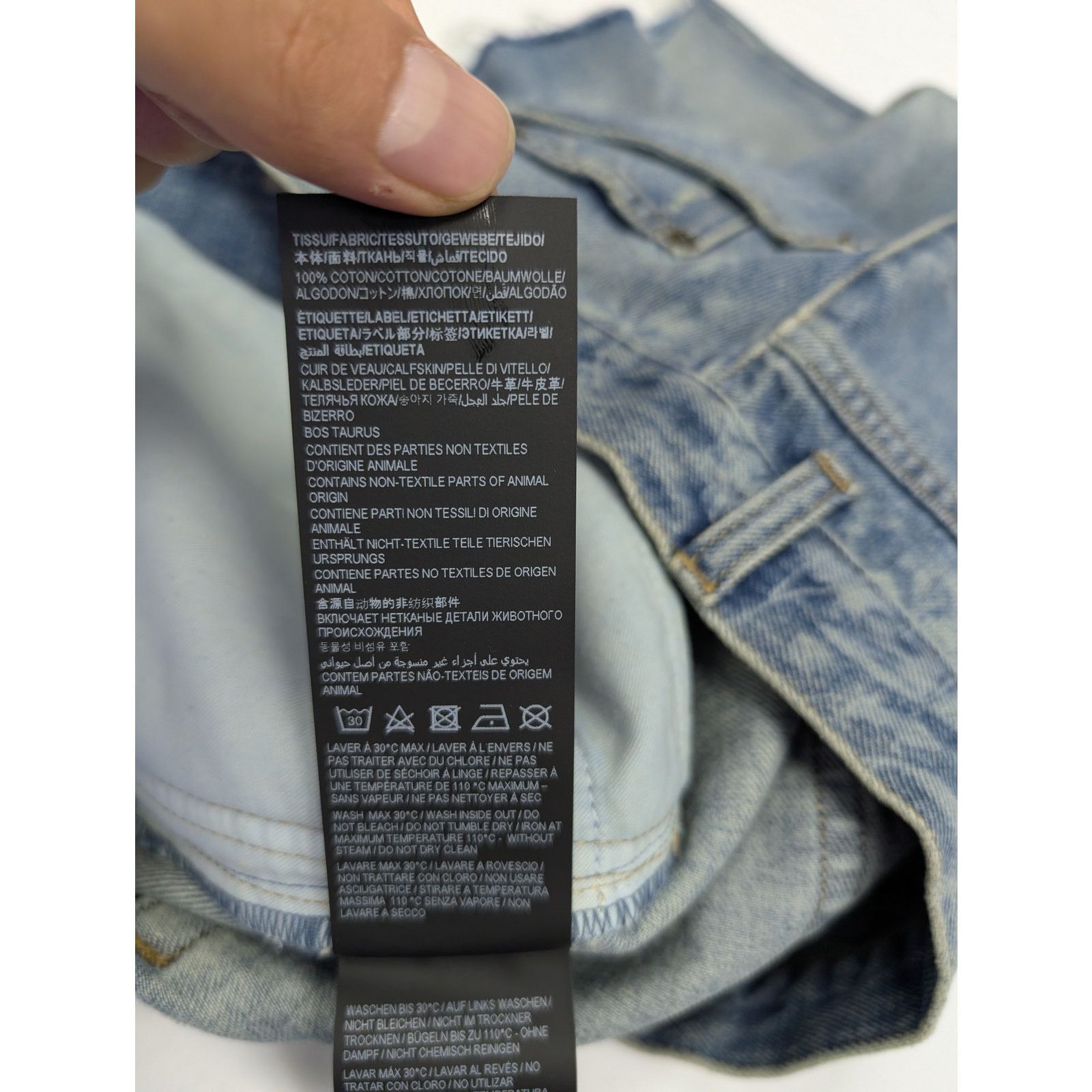 Saint Laurent Paris o1rshd1 Denim Short Straight in Florida Blue Size US 34 / EU 50 - 12 Thumbnail