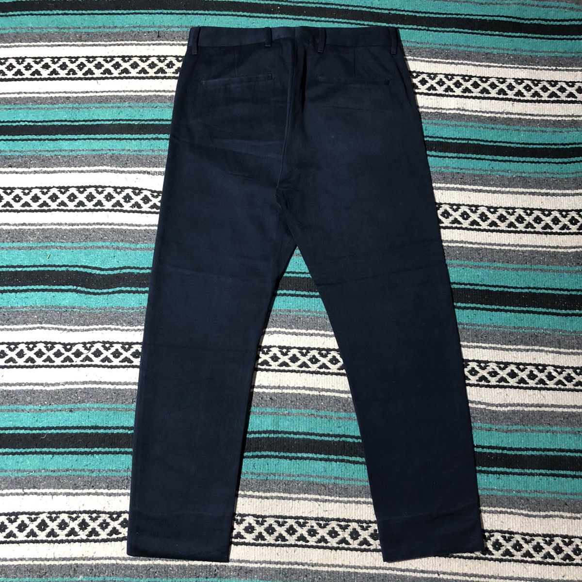 Prada Prada Navy Cotton Pants Size US 32 / EU 48 - 5 Thumbnail