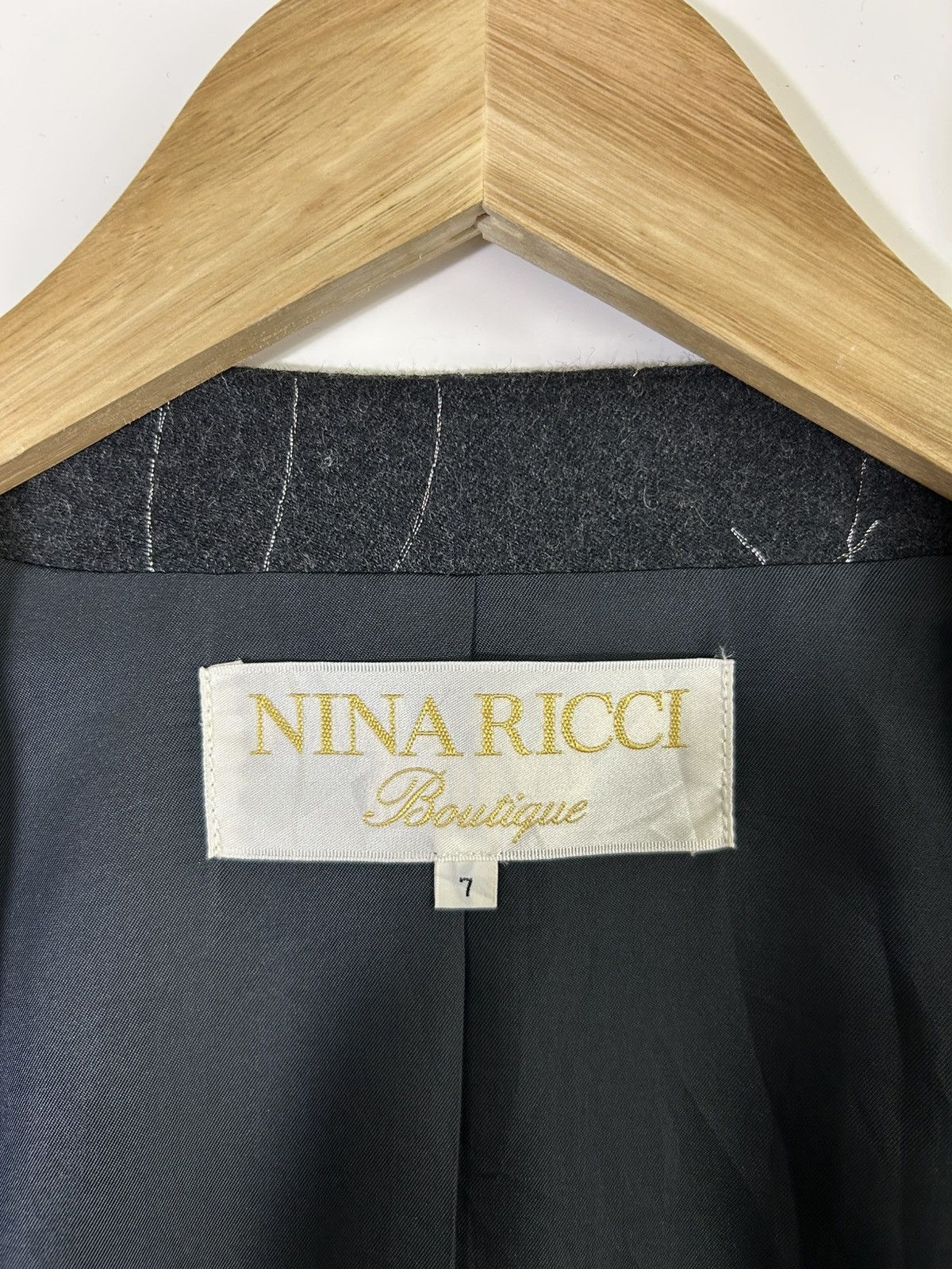 Nina Ricci 🔥Nina Ricci Wool Collarless Button Coat Jacket Size S / US 4 / IT 40 - 10 Thumbnail