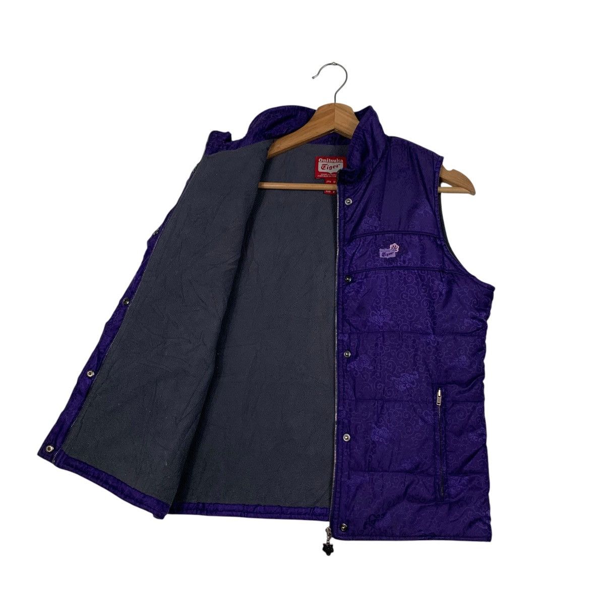 Asics ONITSUKA TIGER Purple Puffer Vest #2345-C105 Size S / US 4 / IT 40 - 9 Thumbnail