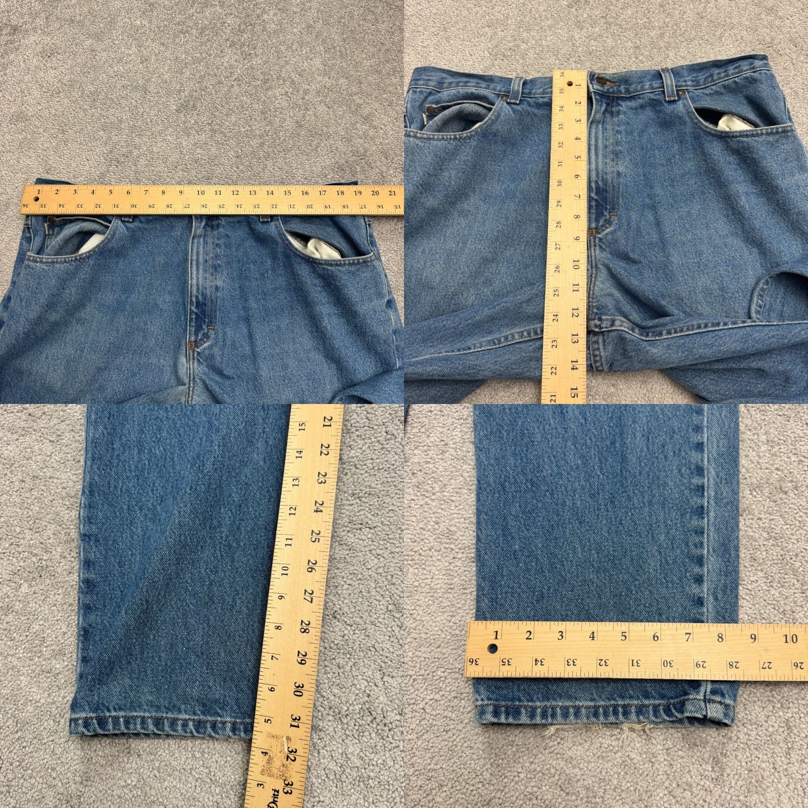 Vintage L.L. Bean Jeans Mens 40x32 Blue Denim Classic Straight 100% Cotton Casual Size US 40 / EU 56 - 9 Thumbnail