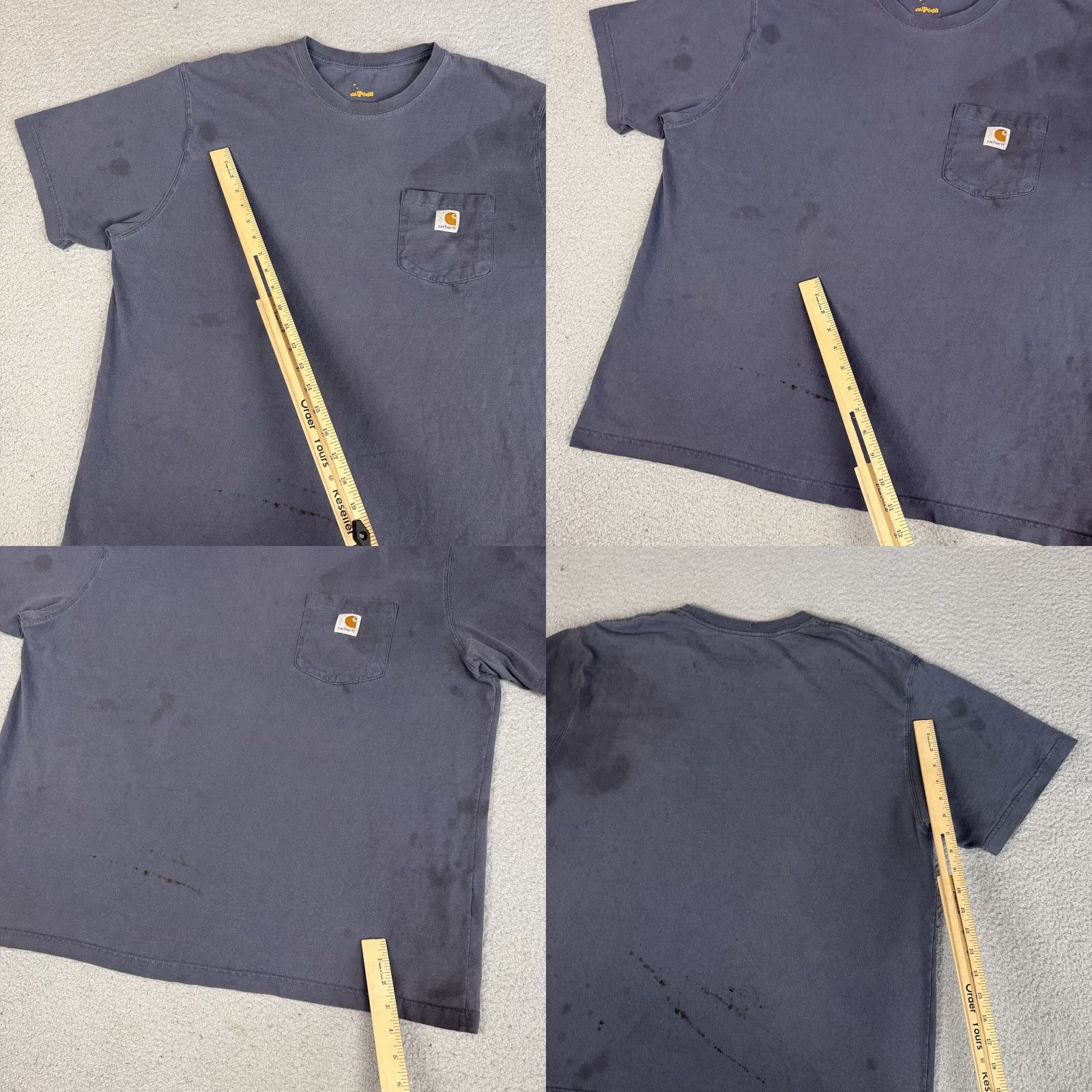 Carhartt VINTAGE Carhartt Shirt Mens XXL Gray Pocket Work Causal K87 Distressed Short Sleeve Size US XXL / EU 58 / 5 - 8 Thumbnail