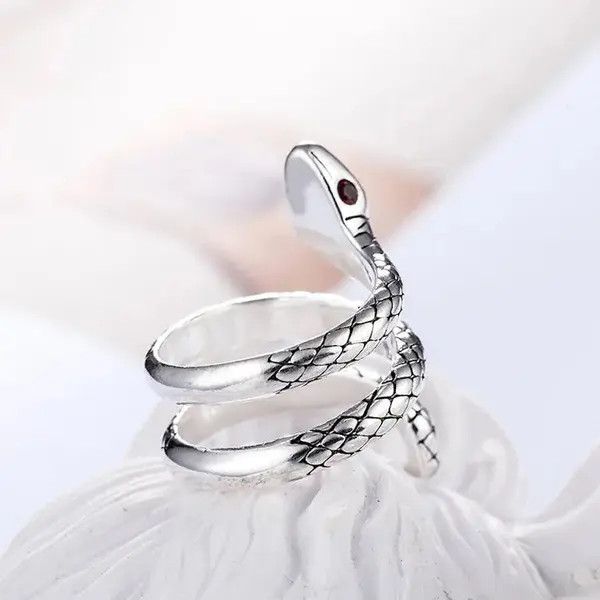 Other Sterling Silver Snake Rings Size ONE SIZE - 4 Thumbnail