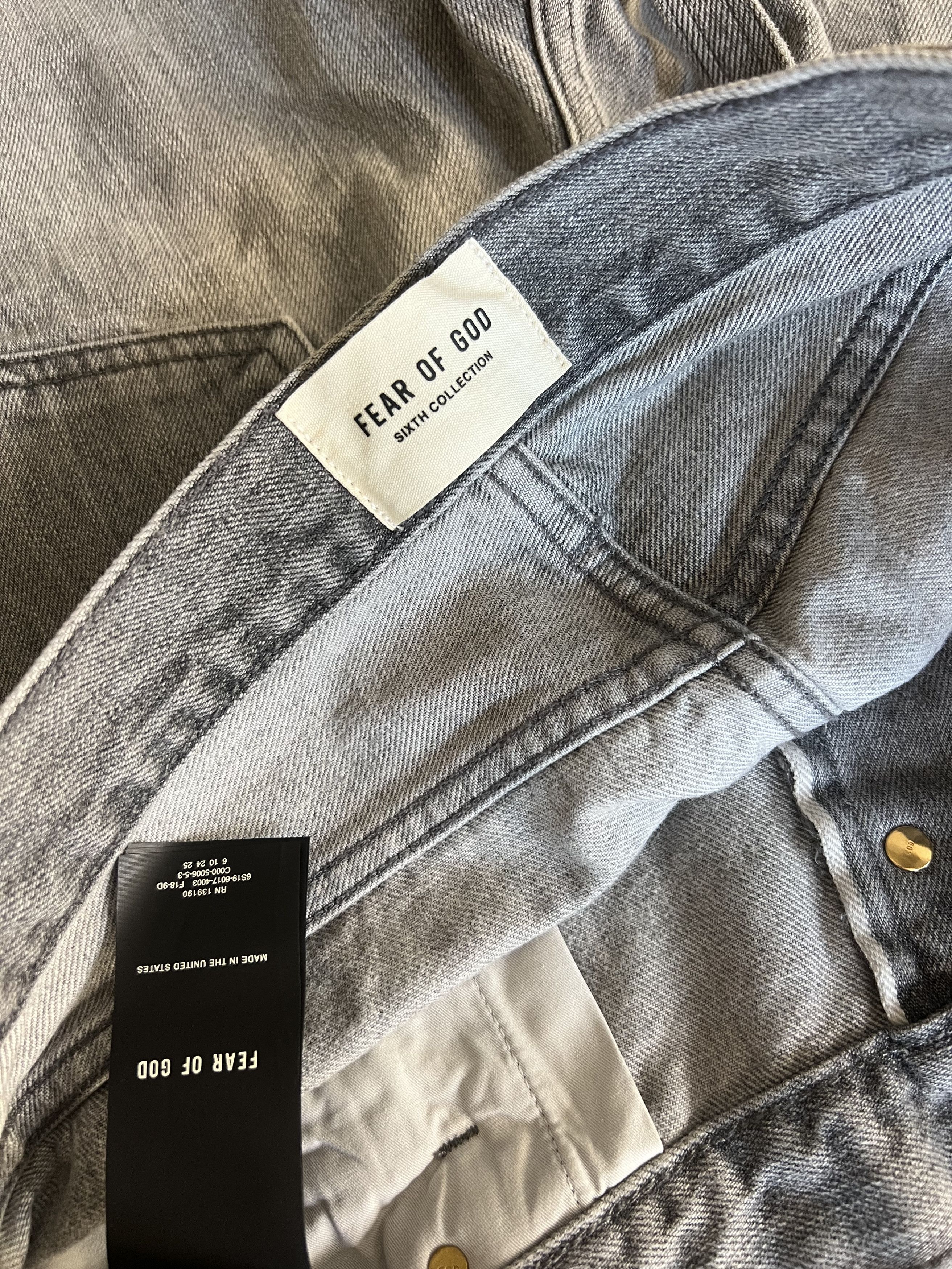 Fear of God $895+ FEAR OF GOD Belted Denim slim Jeans Sixth NEW Size US 31 - 4 Thumbnail