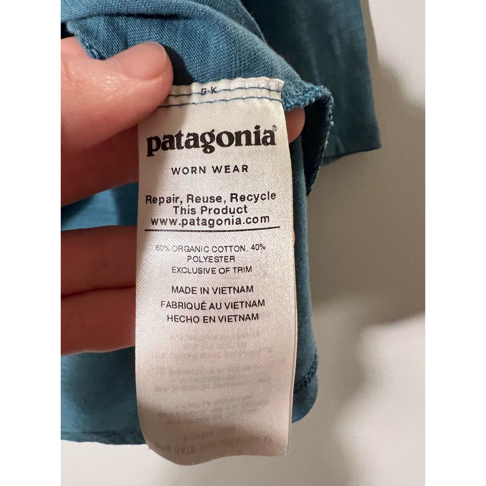 Patagonia Patagonia Teal Pocket Tee Sz L Size L / US 10 / IT 46 - 4 Thumbnail