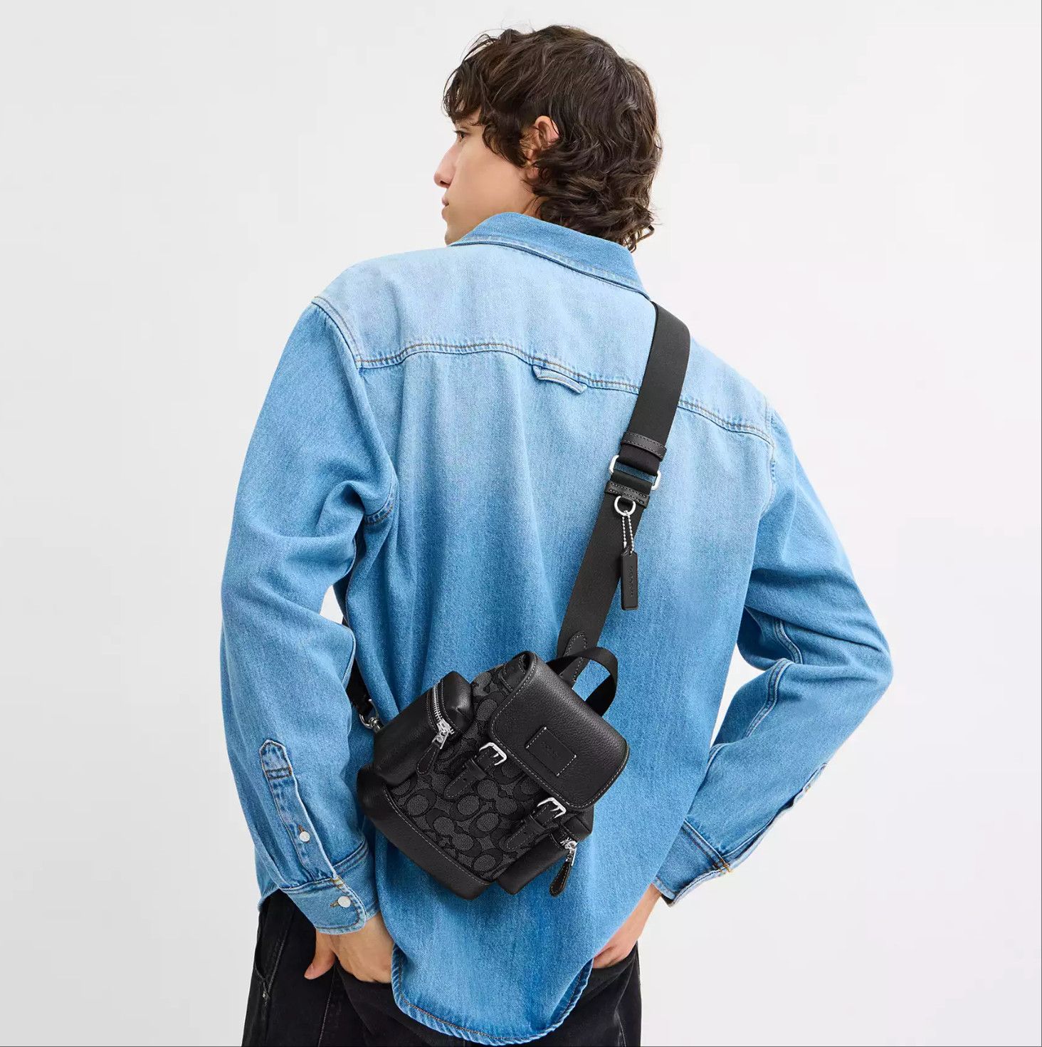 Coach Sprint Sling Pack In Signature Jacquard CBF64 Size ONE SIZE - 5 Thumbnail