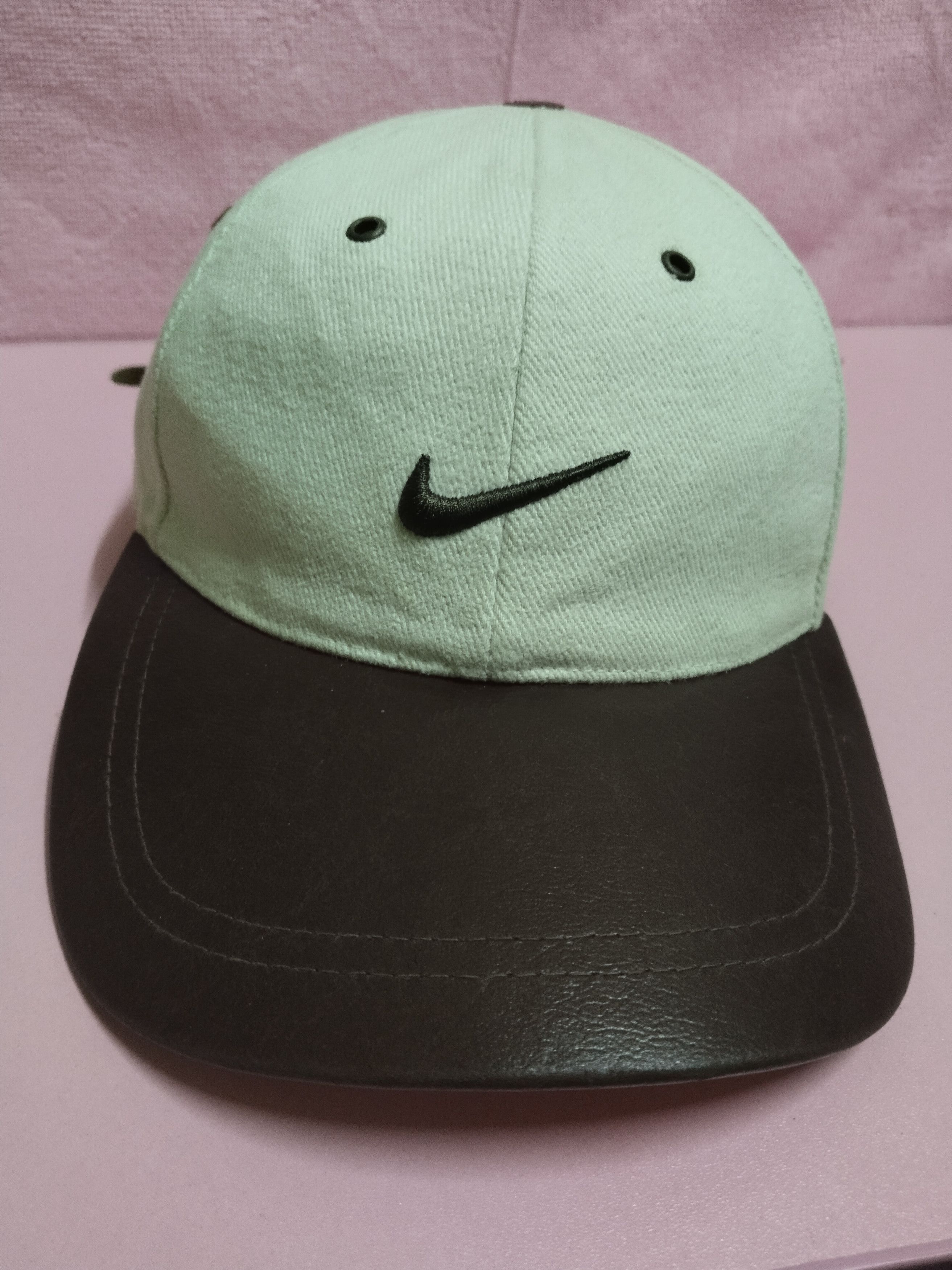 Nike VINTAGE NIKE 90s LEATHER BRIM AND LOWER CROWN HAT Size ONE SIZE - 2 Thumbnail