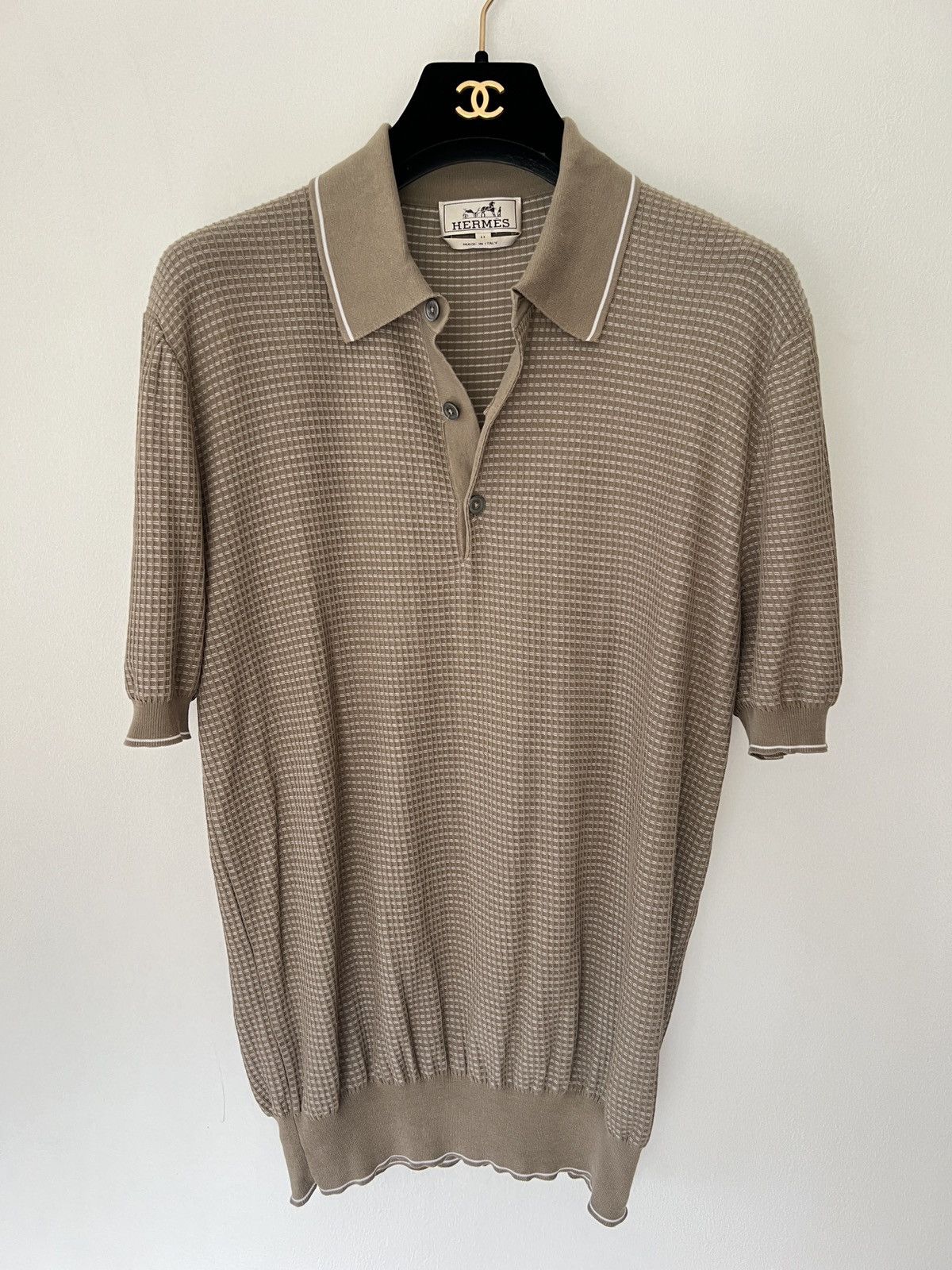 Hermes old money textured polo